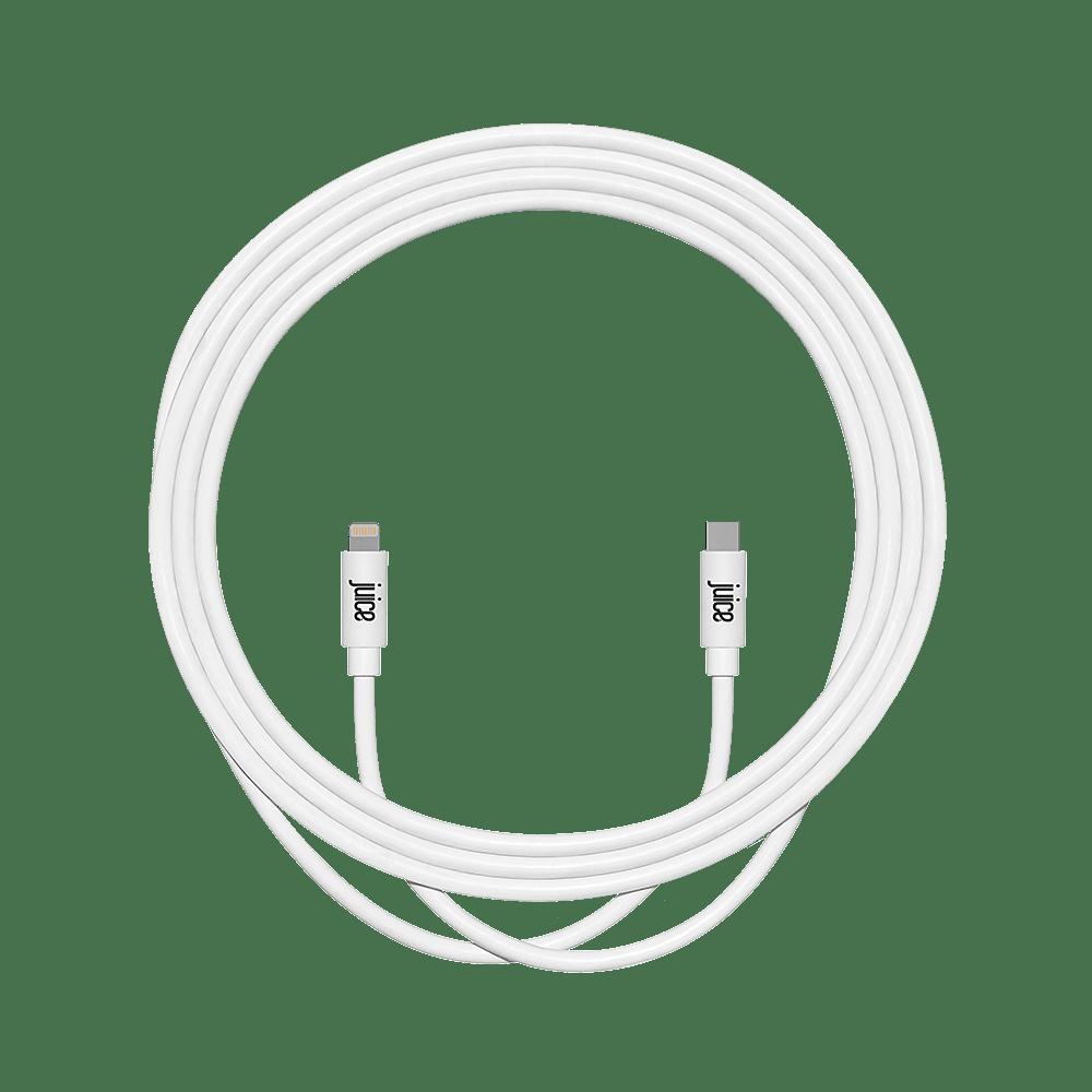 Electronics - JUICE - USB C Lightning Charge&Sync Cable 2M White - 1