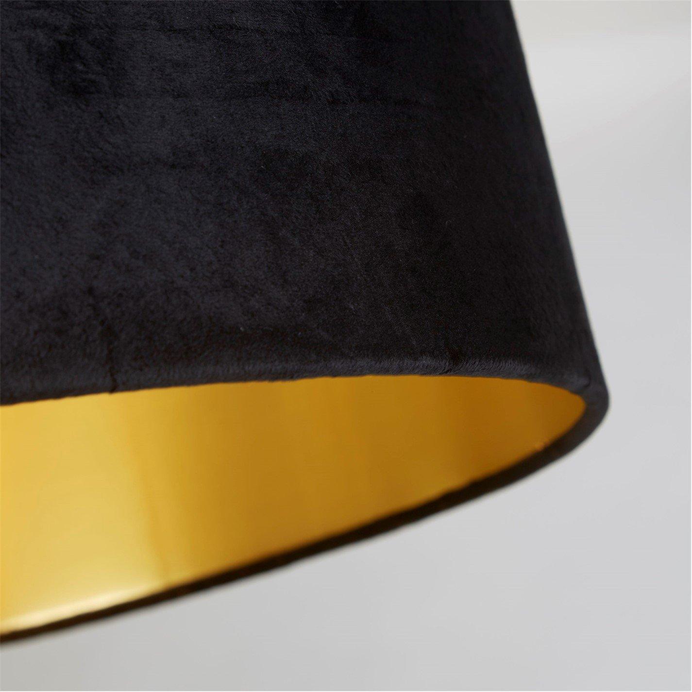Black - Lighting Collection - BLACK VELVET & BRUSHED GOLDER INNER SHADE (D45cm) - 2