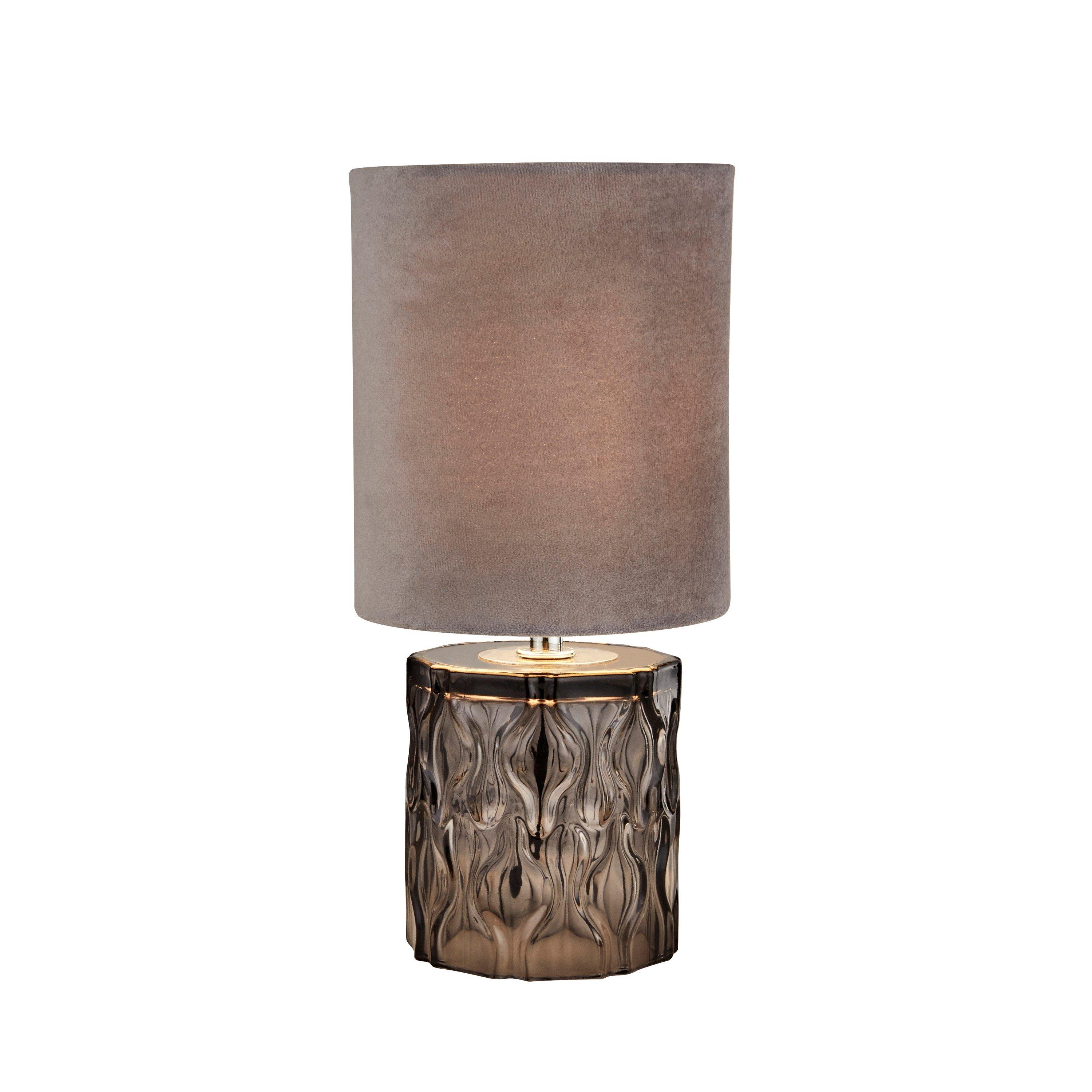 Smoked - Lighting Collection - Smoked Glass Table Lamp - 2