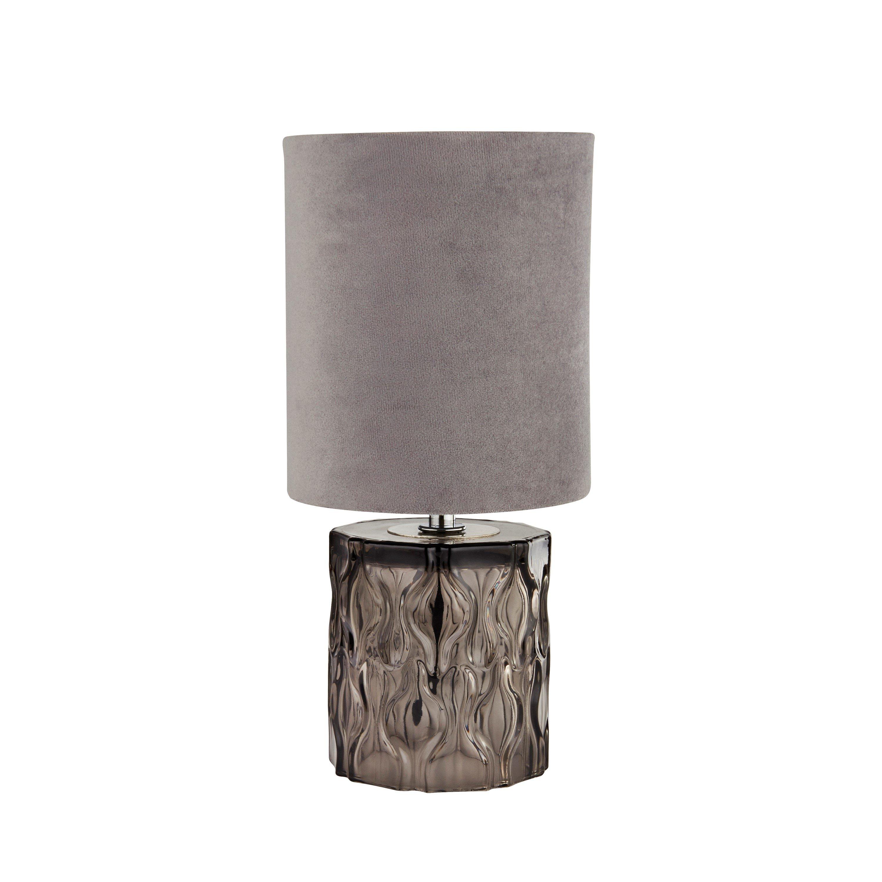 Smoked - Lighting Collection - Smoked Glass Table Lamp - 3