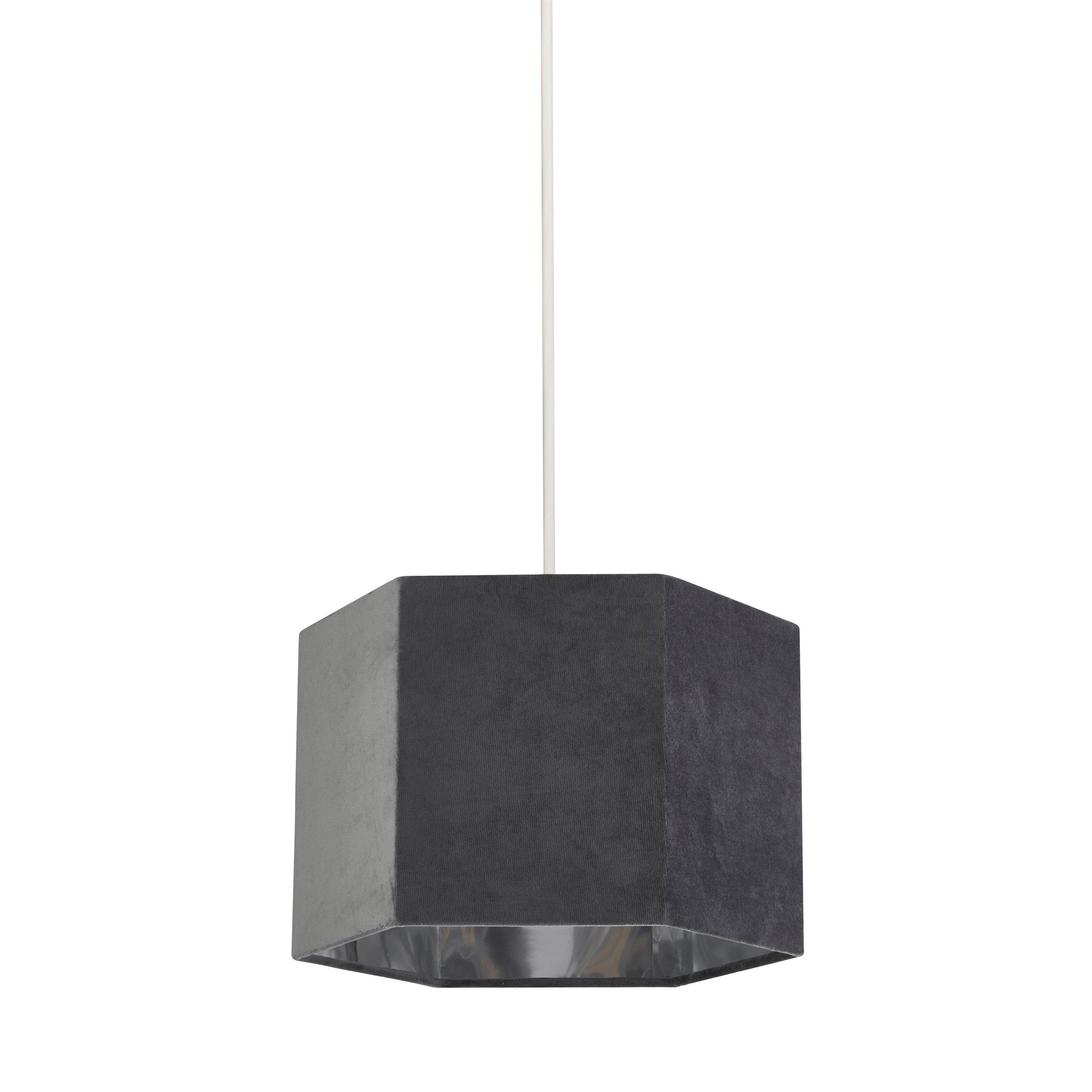 Grey - Lighting Collection - Grey Hexagon Shade - 3