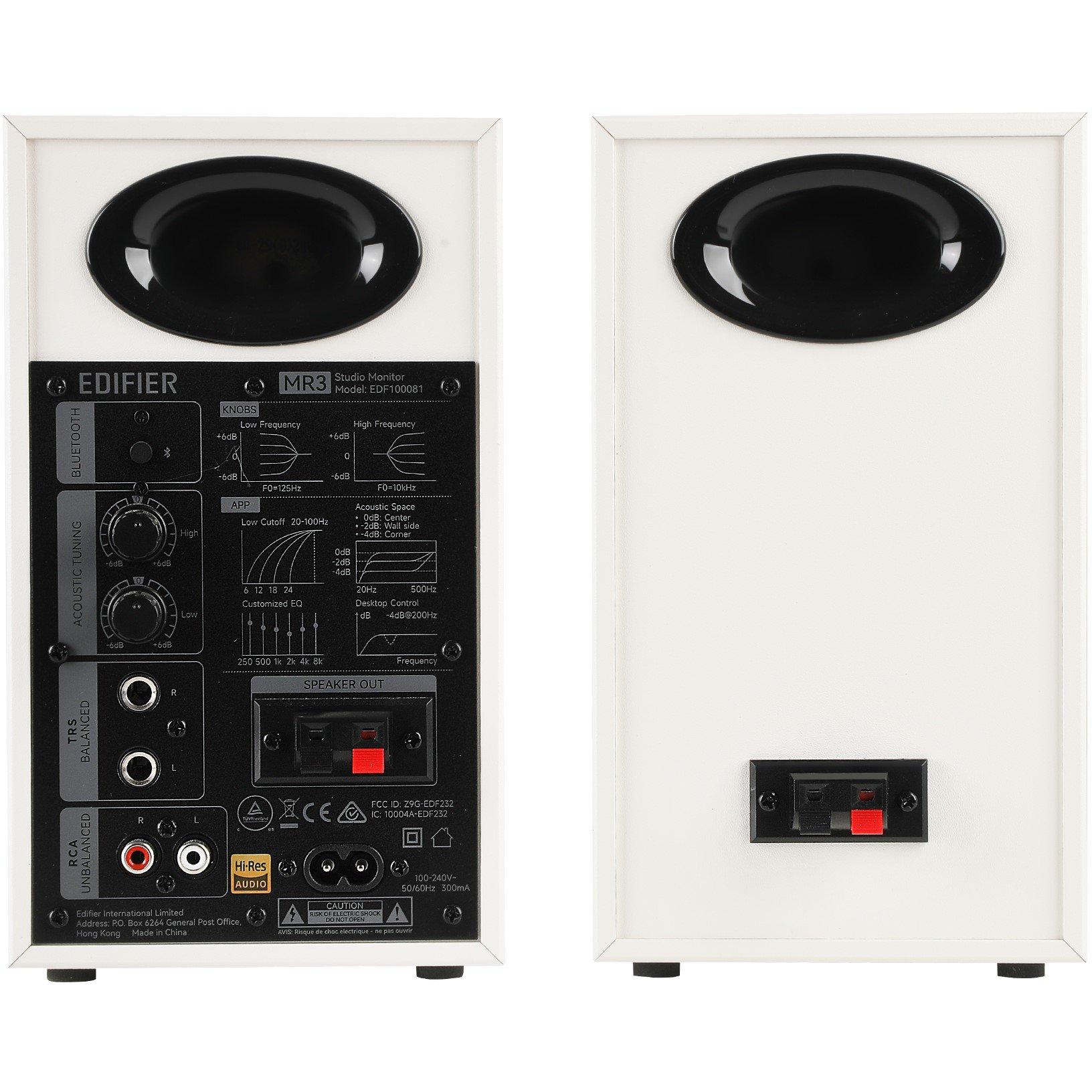 White - Edifier - Edifier MR3 2.0 Monitor Bluetooth Speaker System - 4