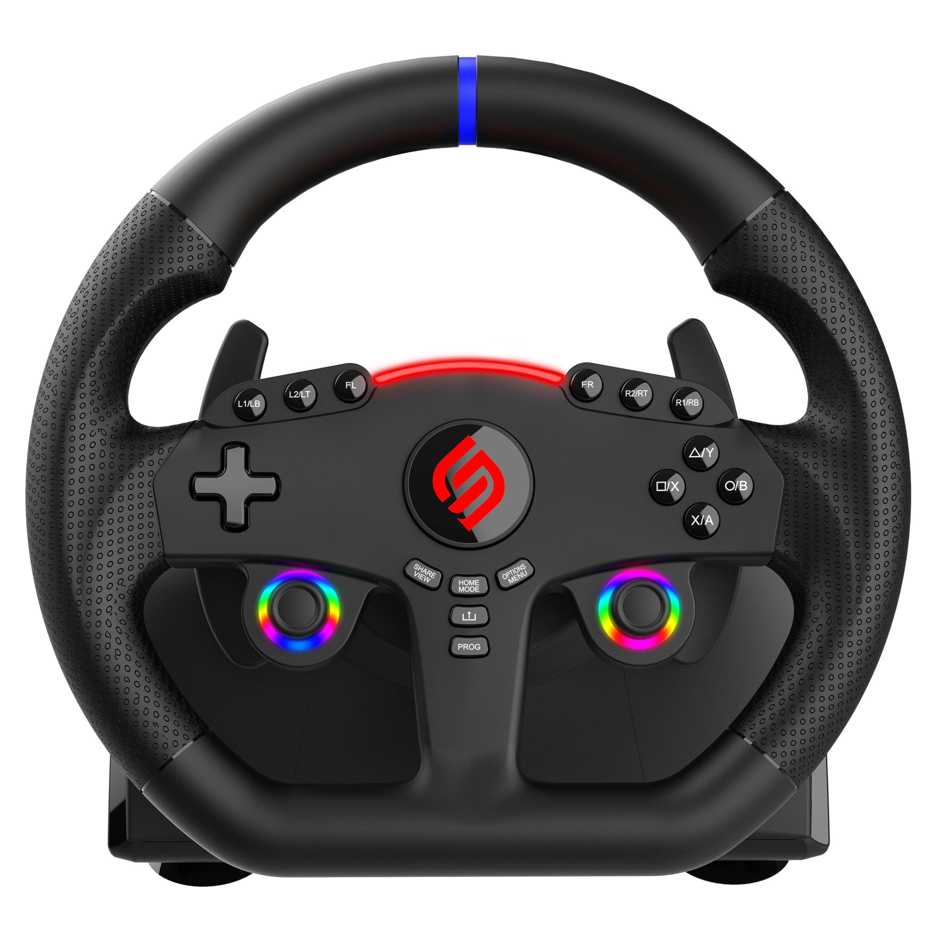 Black - Subsonic - Subsonic Superdrive 270 GT5 Gaming Steering Wheel - 3