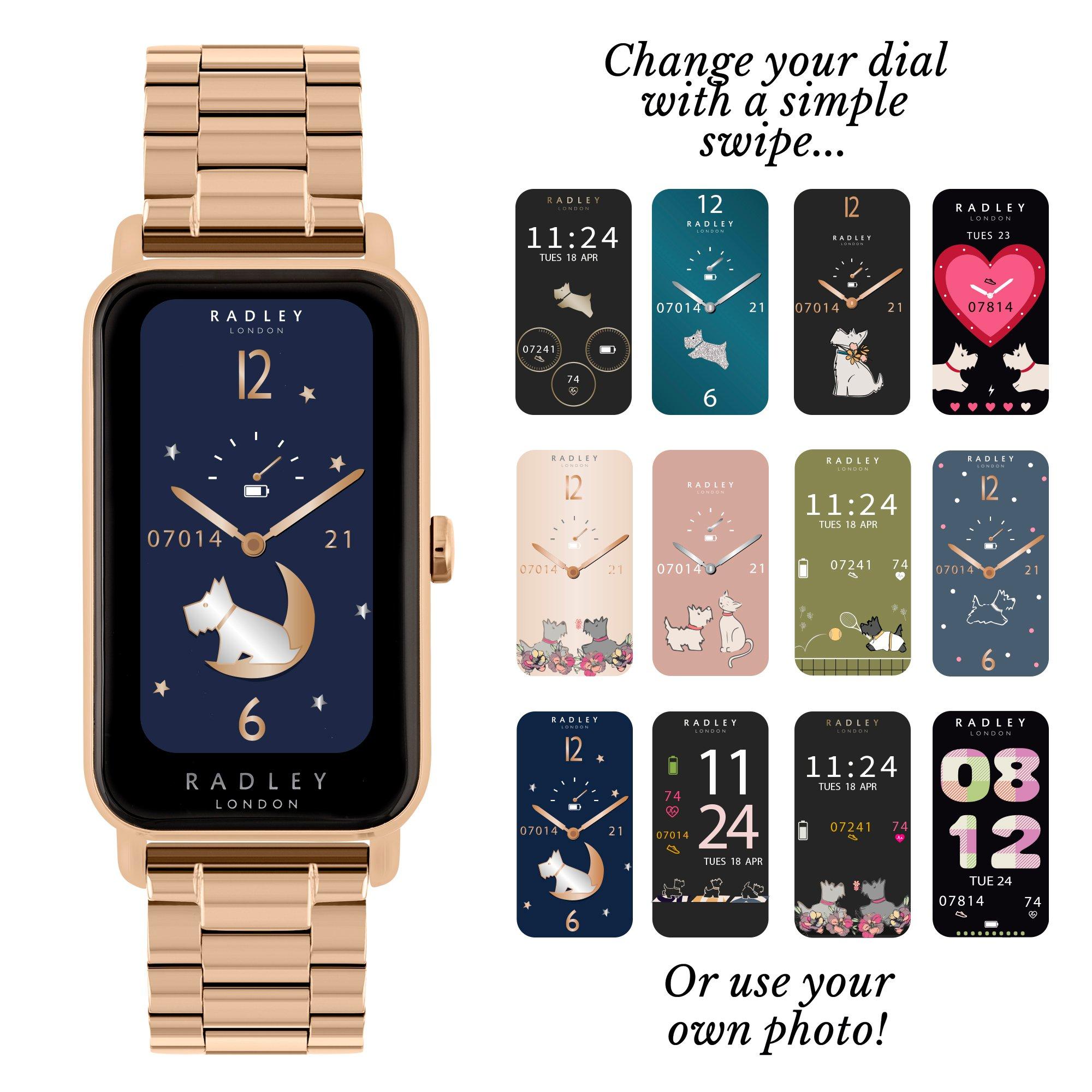 Gold - Radley - Radley Series 21 Rose Gold Smart Watch - 3