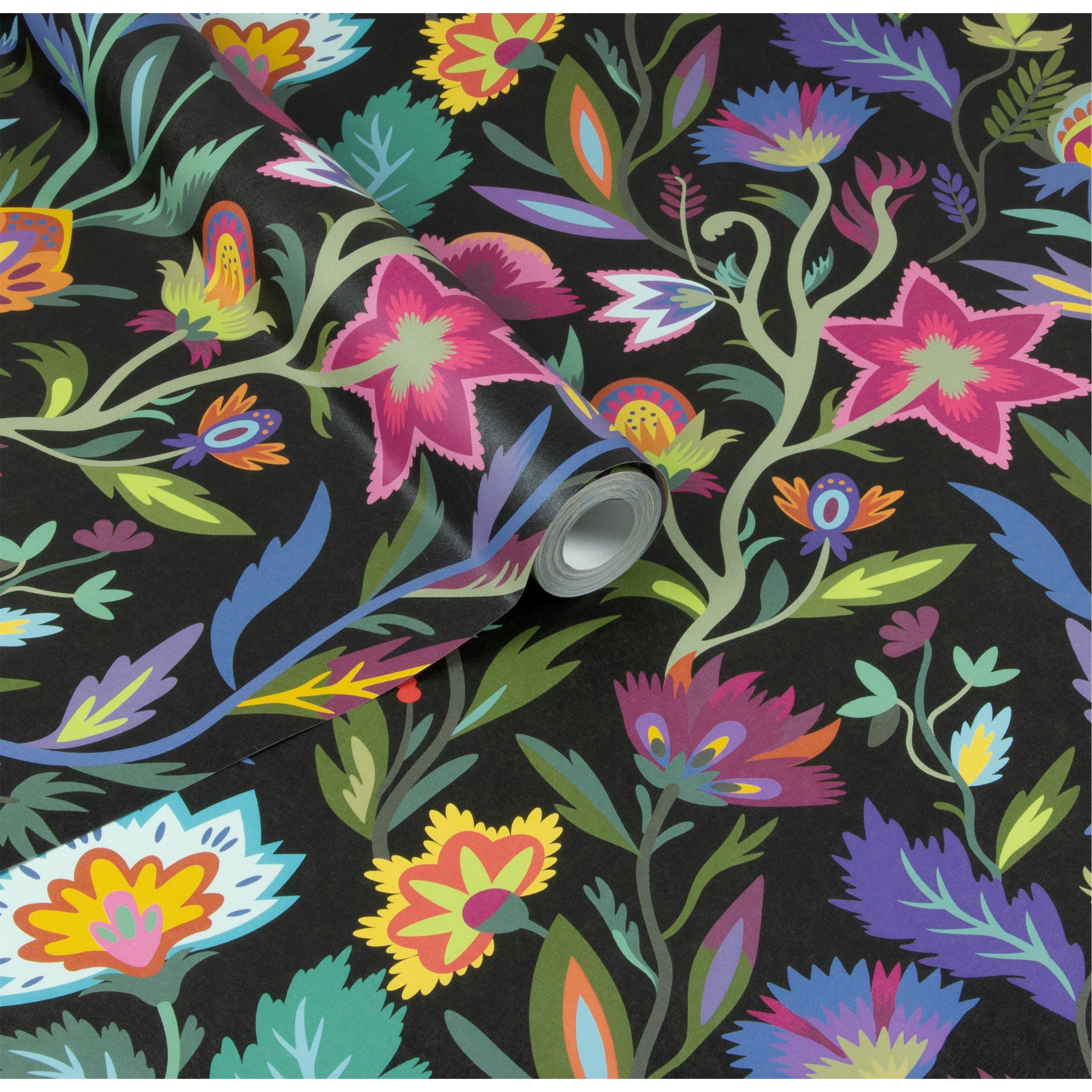Black - Arthouse - Lush Paradise Black Wallpaper - 2