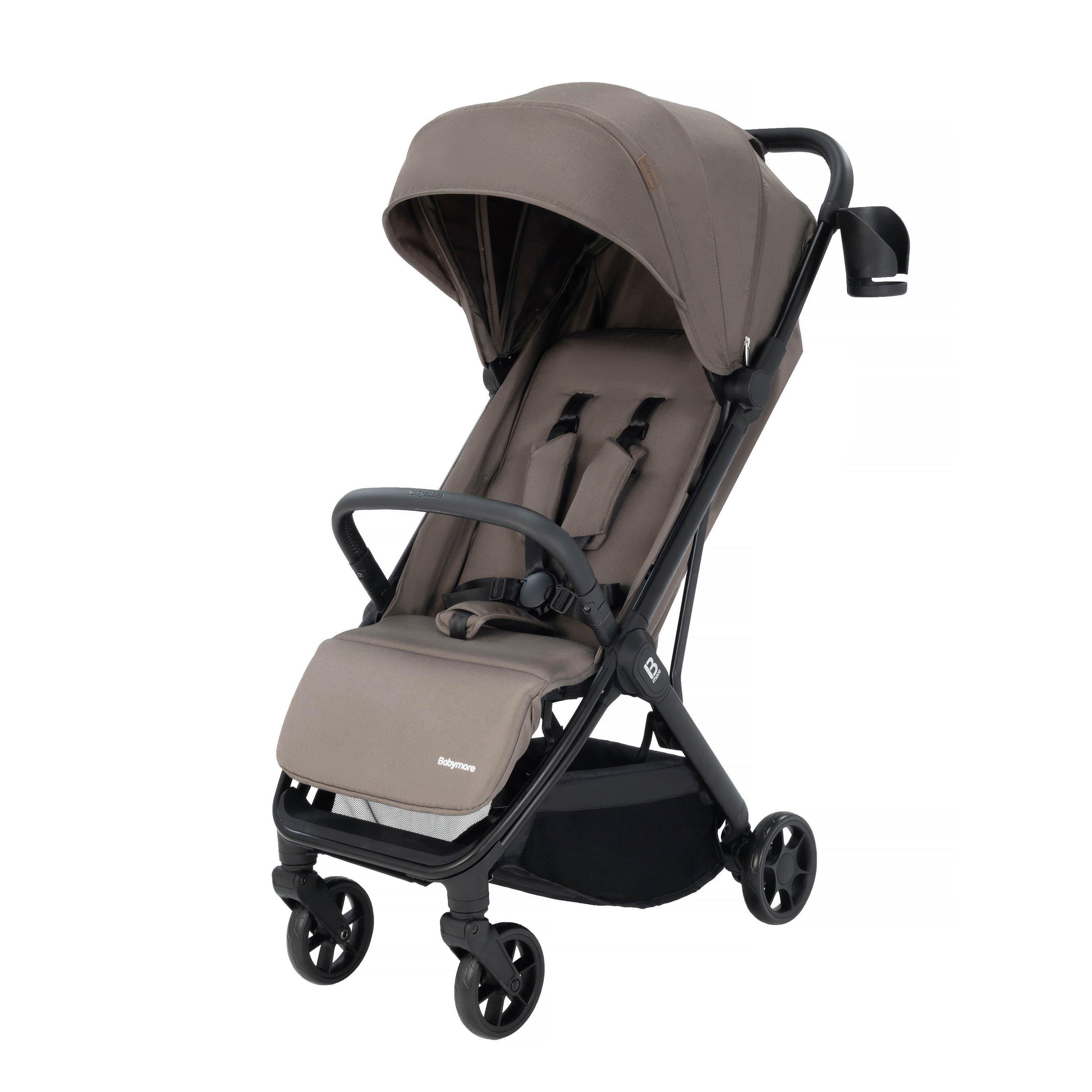 Chocolate - Babymore - Yara Compact Stroller - Chocolate - 1