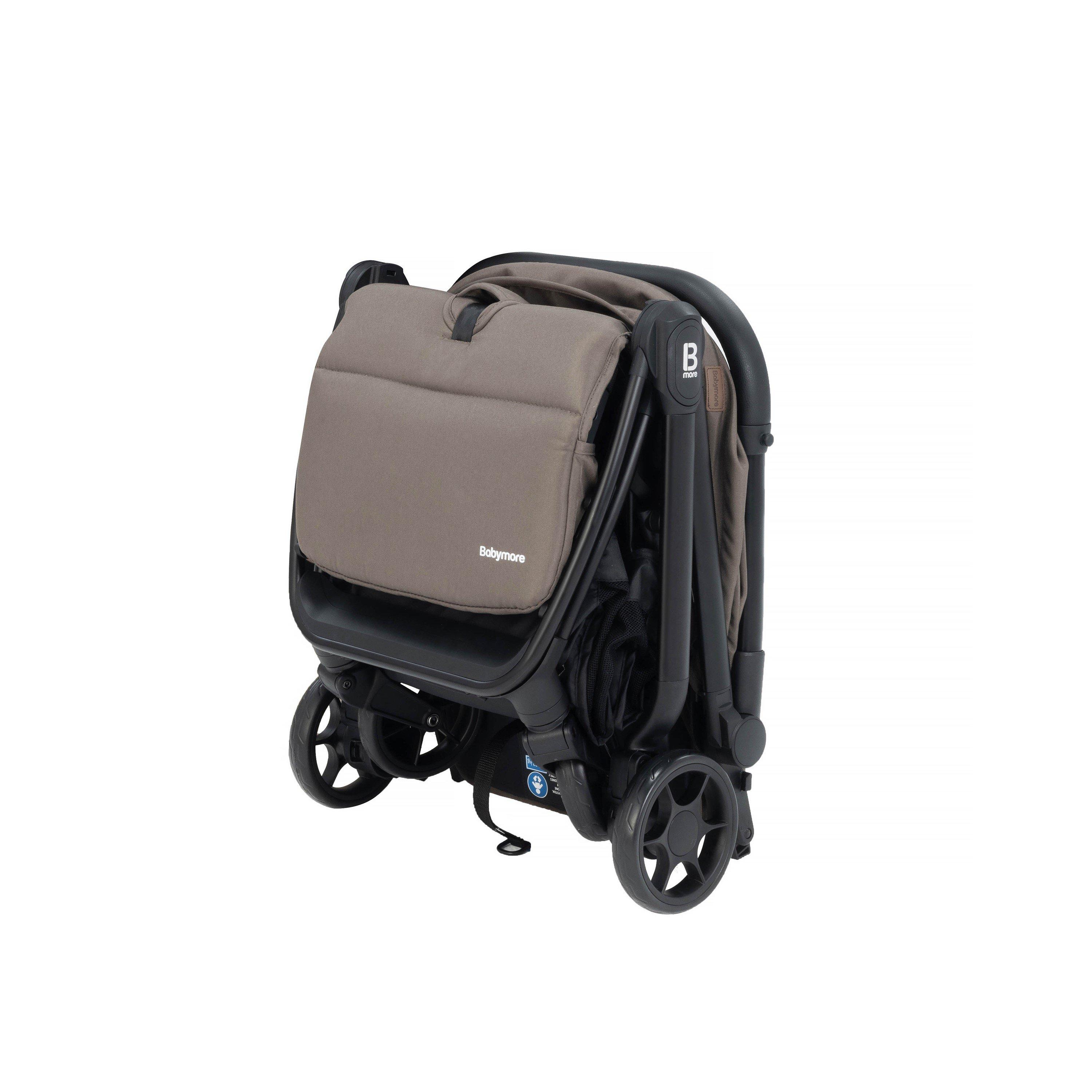 Chocolate - Babymore - Yara Compact Stroller - Chocolate - 7