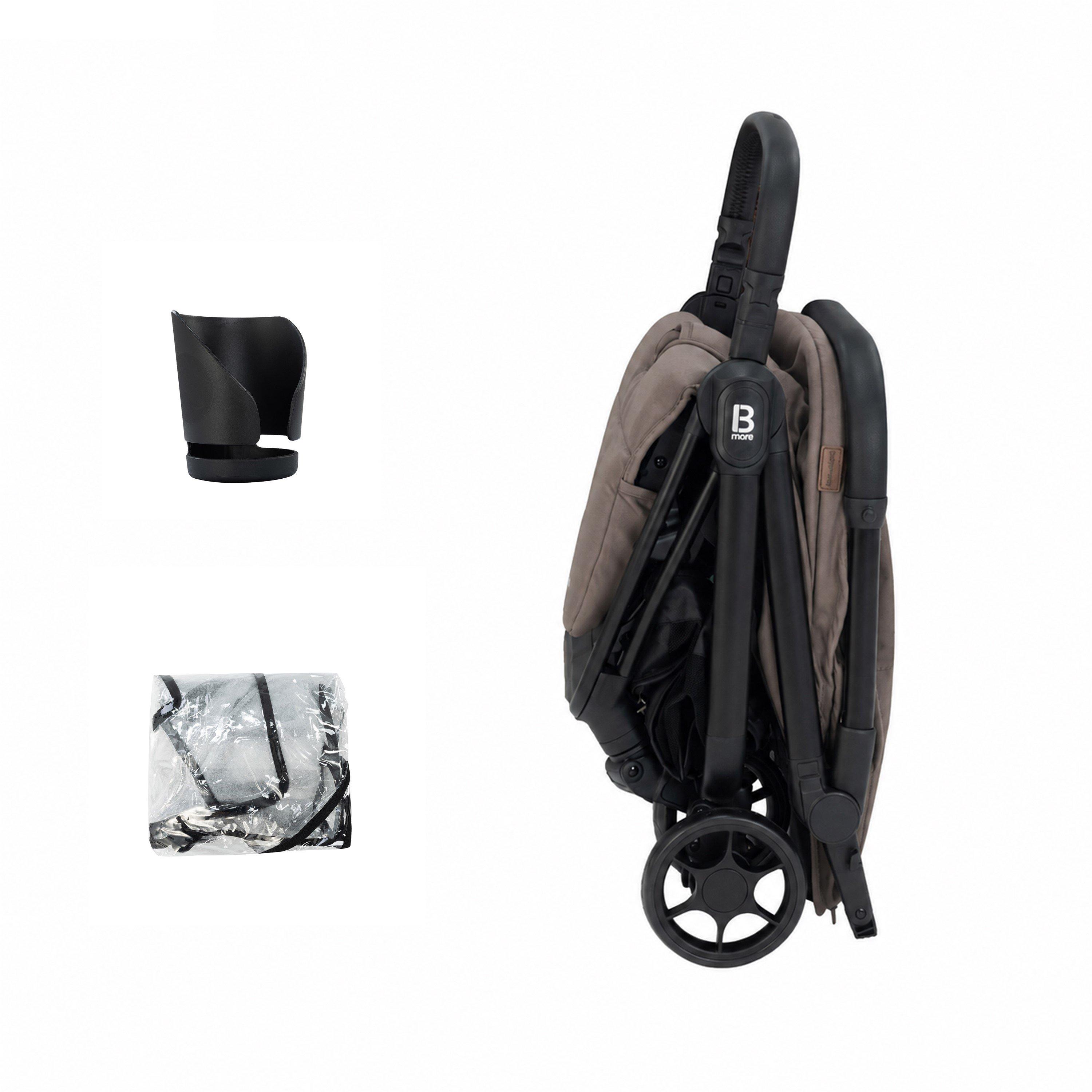 Chocolate - Babymore - Yara Compact Stroller - Chocolate - 8