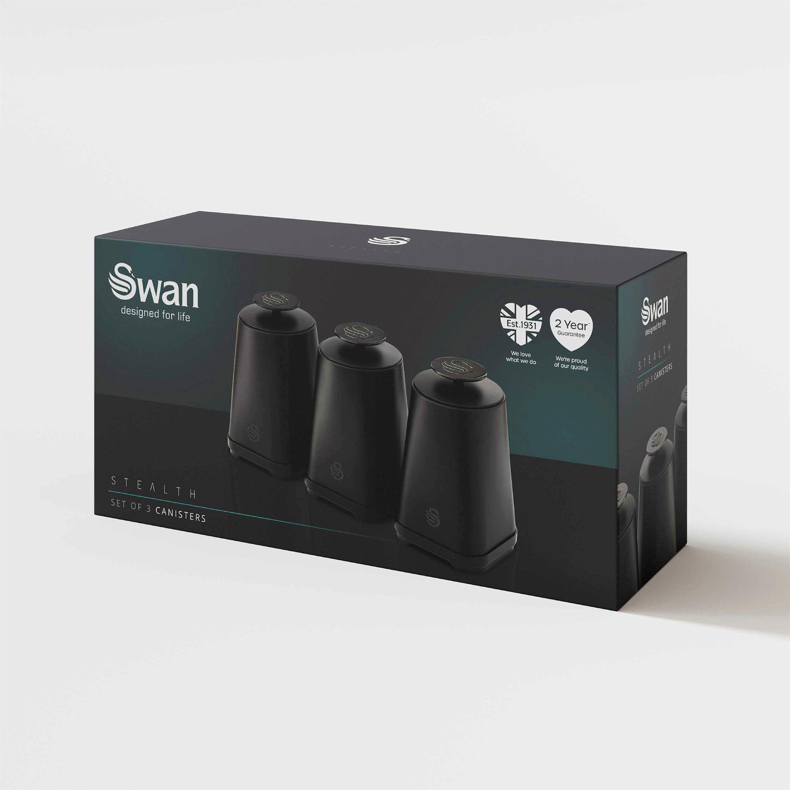 Black - Swan - Stealth Set of 3 Canisters - 10
