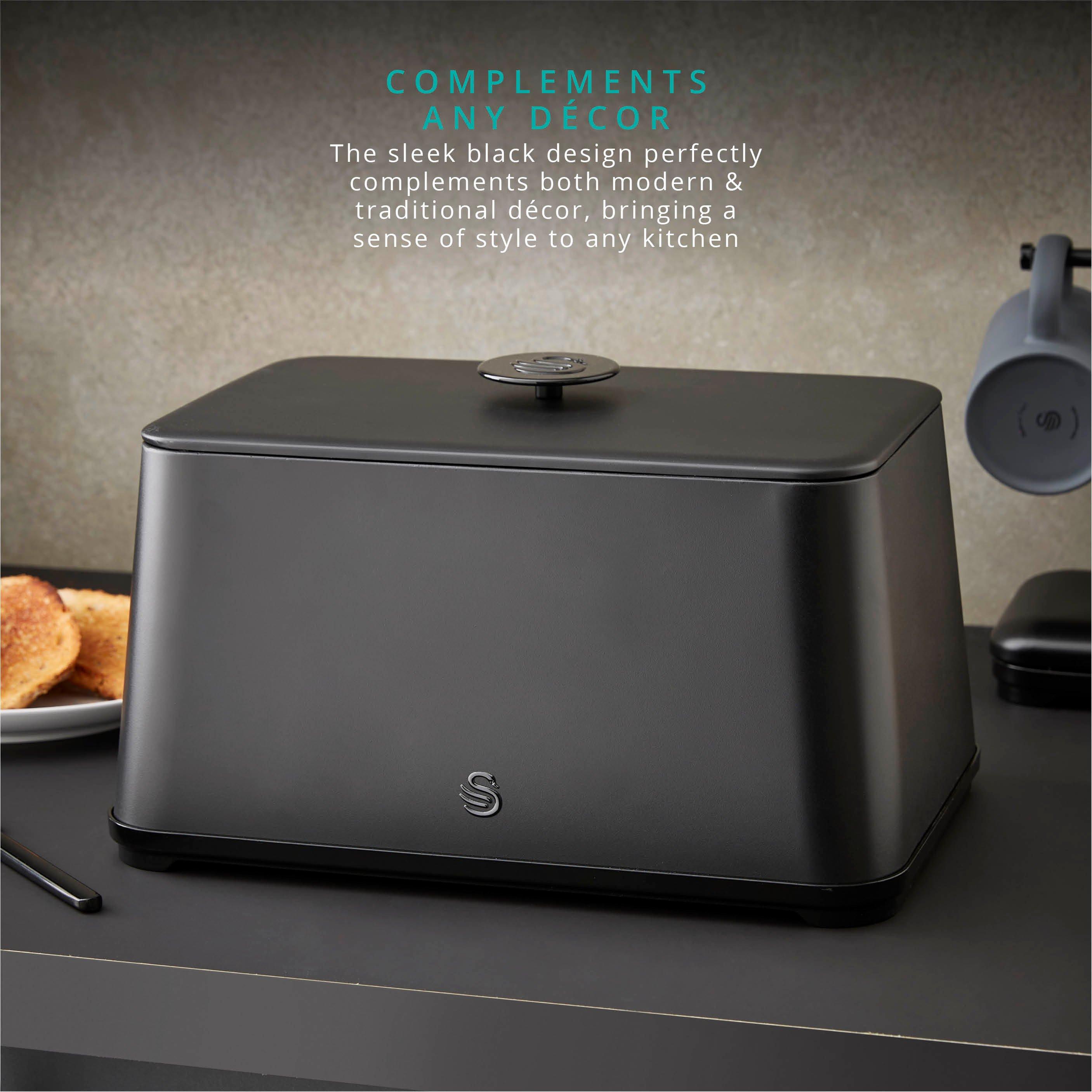 Black - Swan - Stealth Bread Bin - 4
