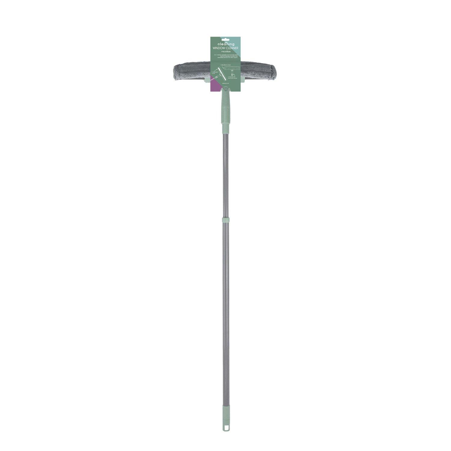 Grey - JVL - JVL Extendable Microfibre Window Cleaner - Grey - 6