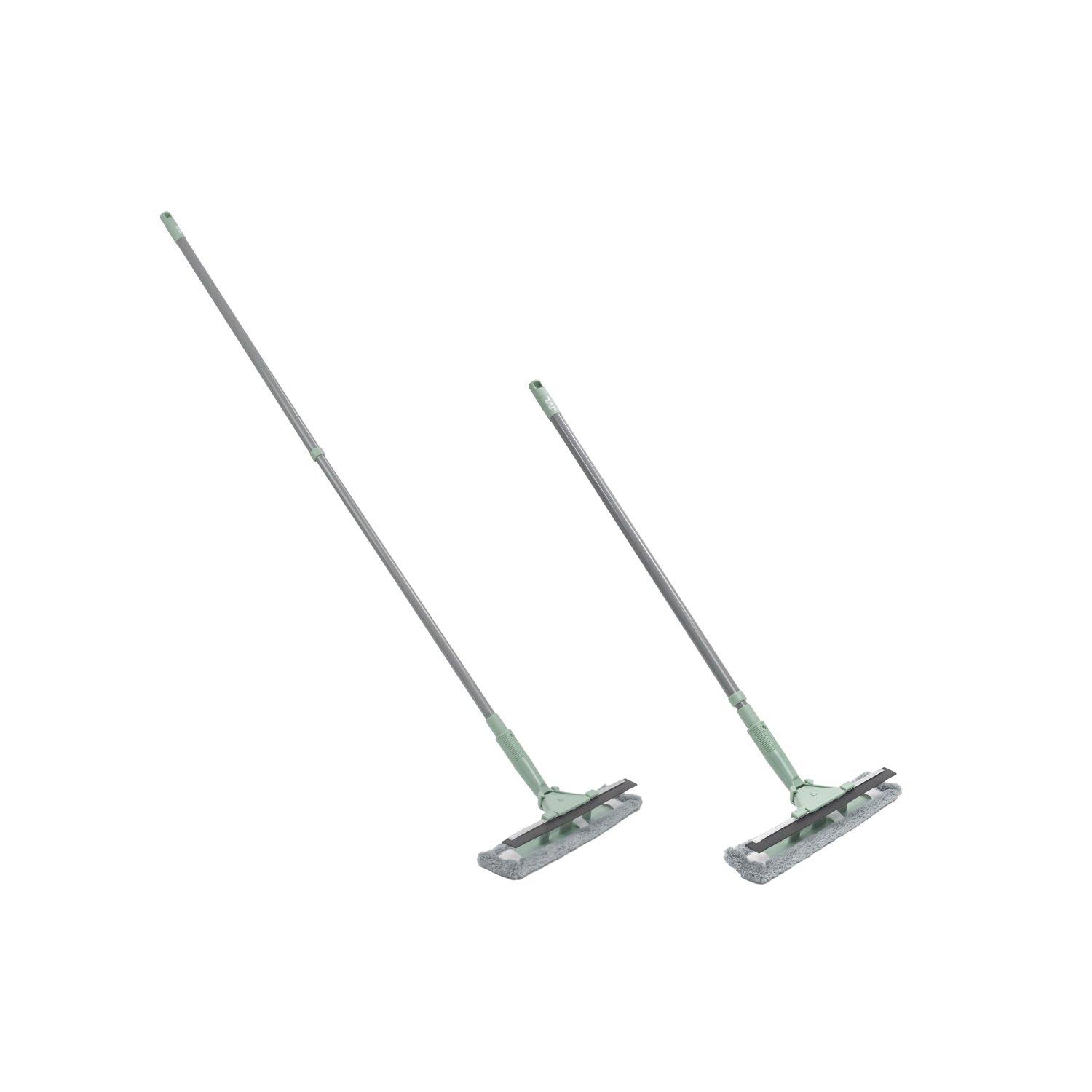 Grey - JVL - JVL Extendable Microfibre Window Cleaner - Grey - 7