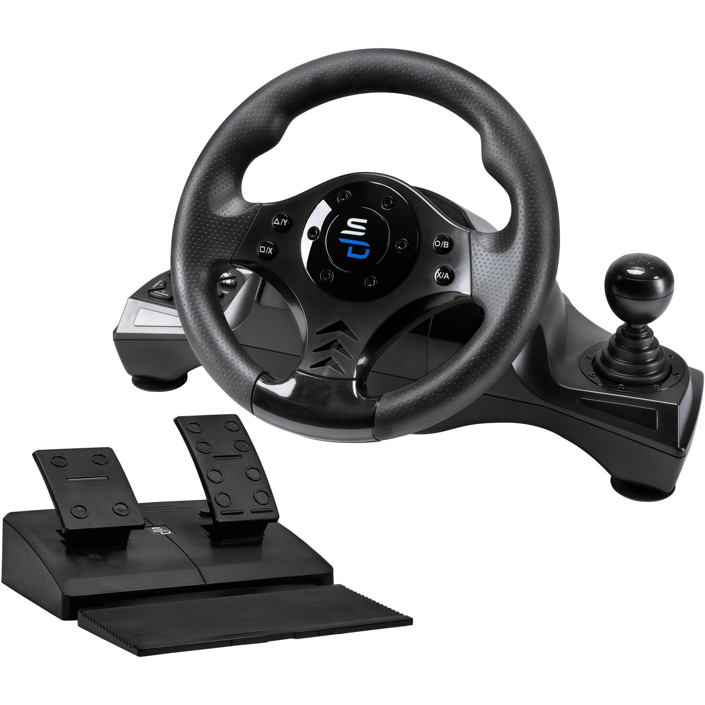 Black - Subsonic - Subsonic GS750 Universal Gaming Steering Wheel - 1
