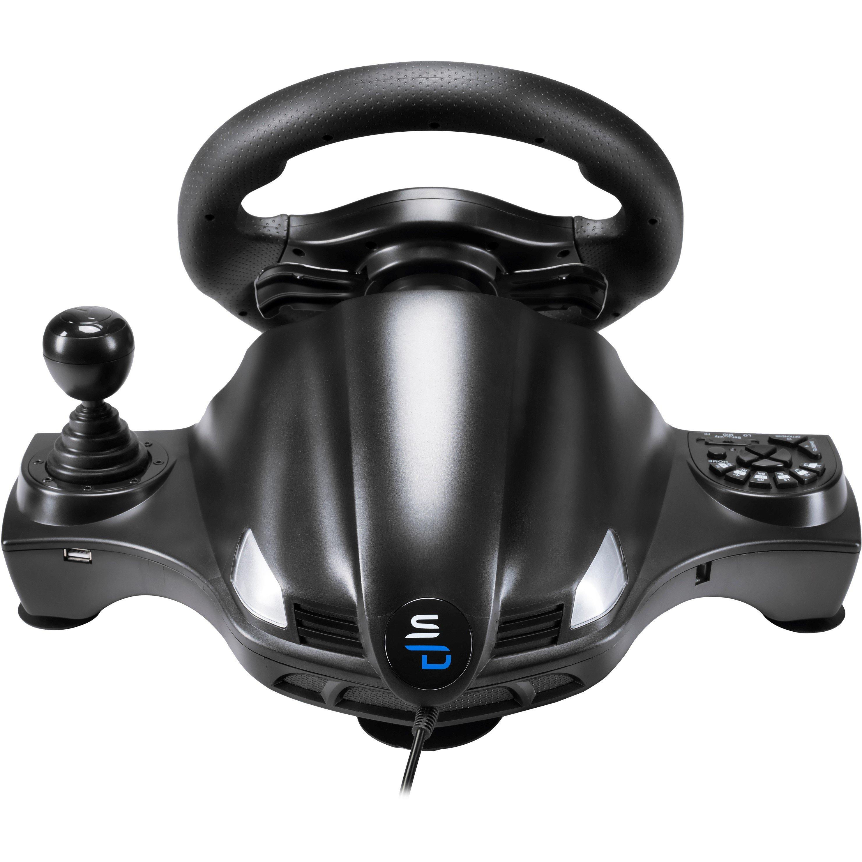 Black - Subsonic - Subsonic GS750 Universal Gaming Steering Wheel - 2
