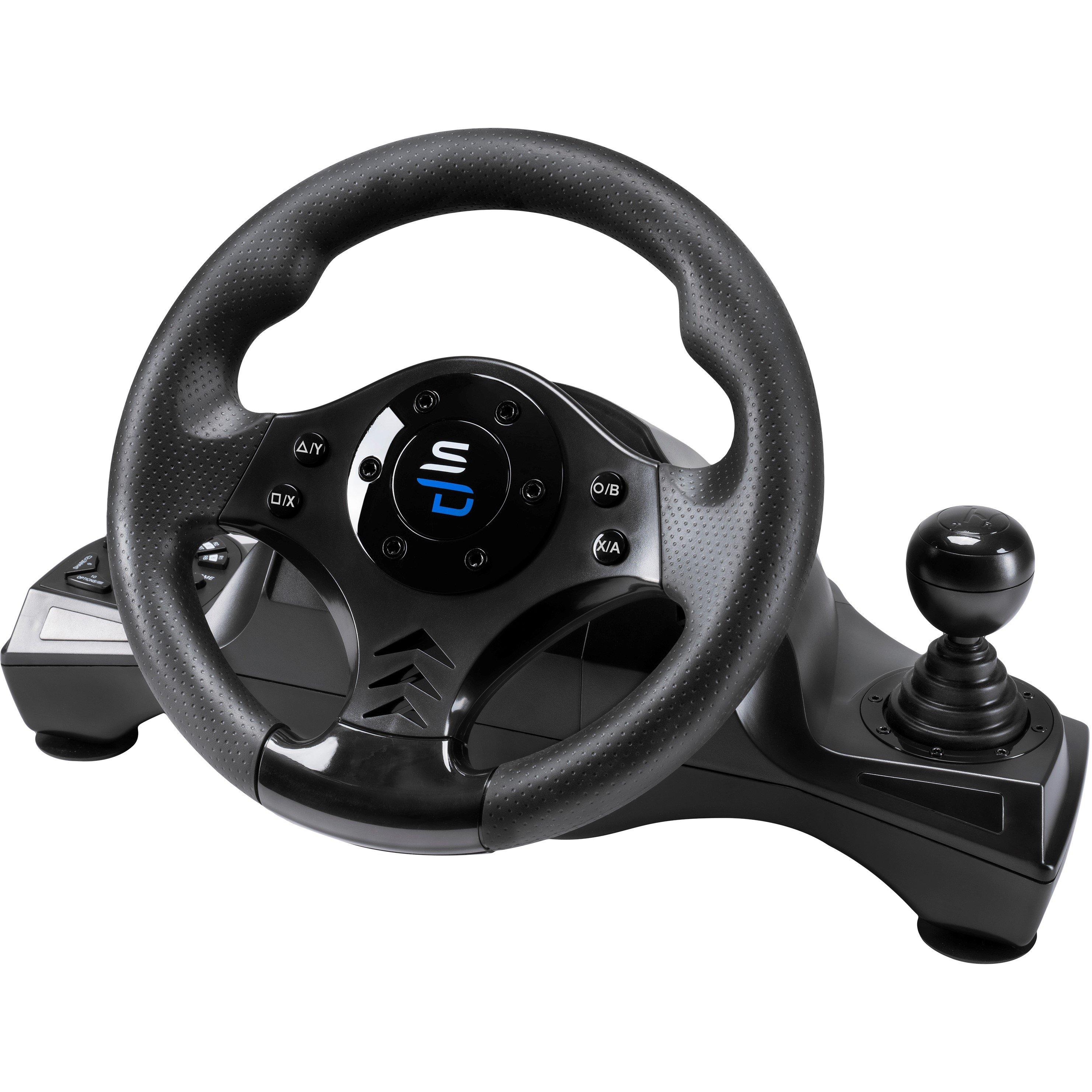 Black - Subsonic - Subsonic GS750 Universal Gaming Steering Wheel - 3