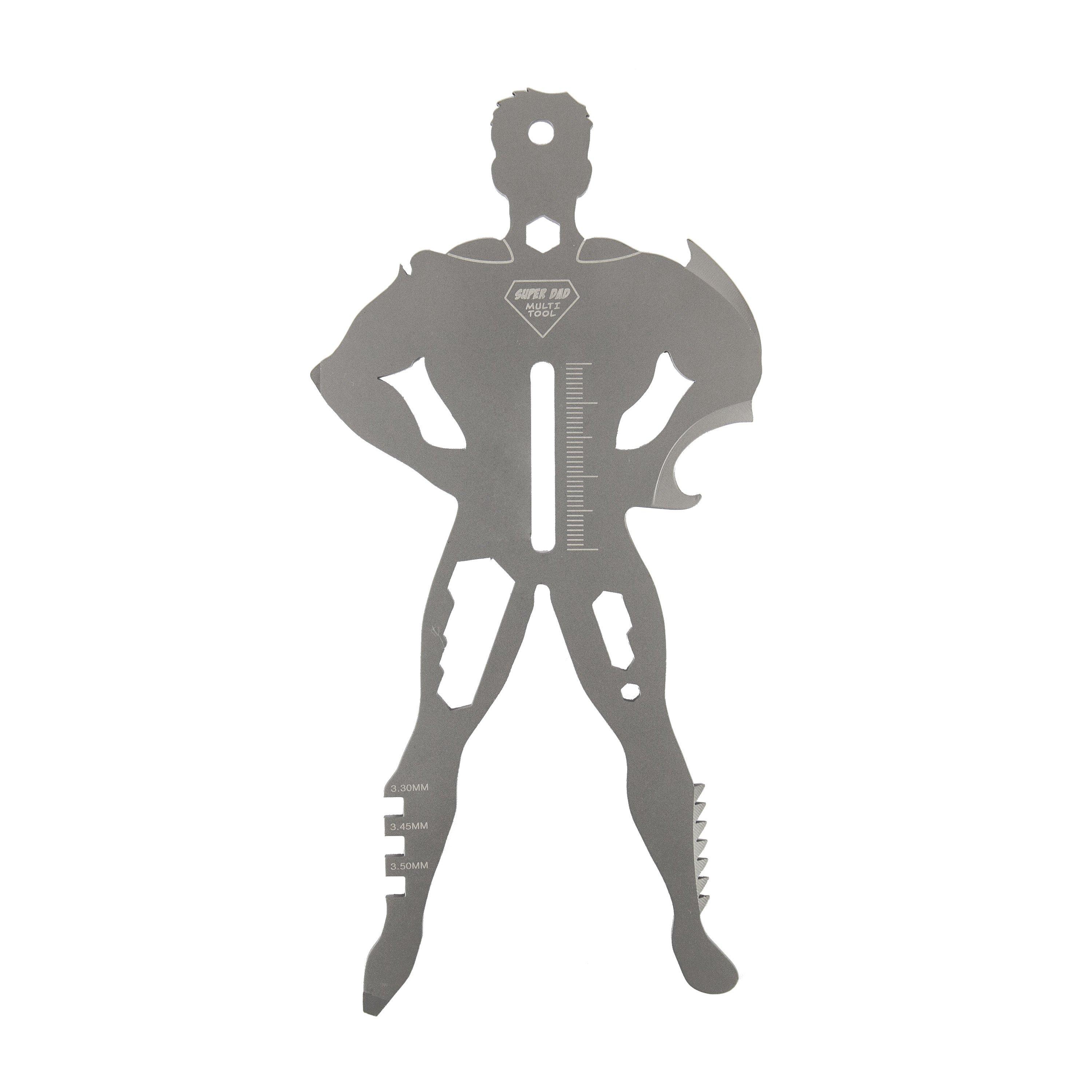 None - Gift Republic - Super Dad Multi-Tool – 21-in-1 Superhero Gadget - 3