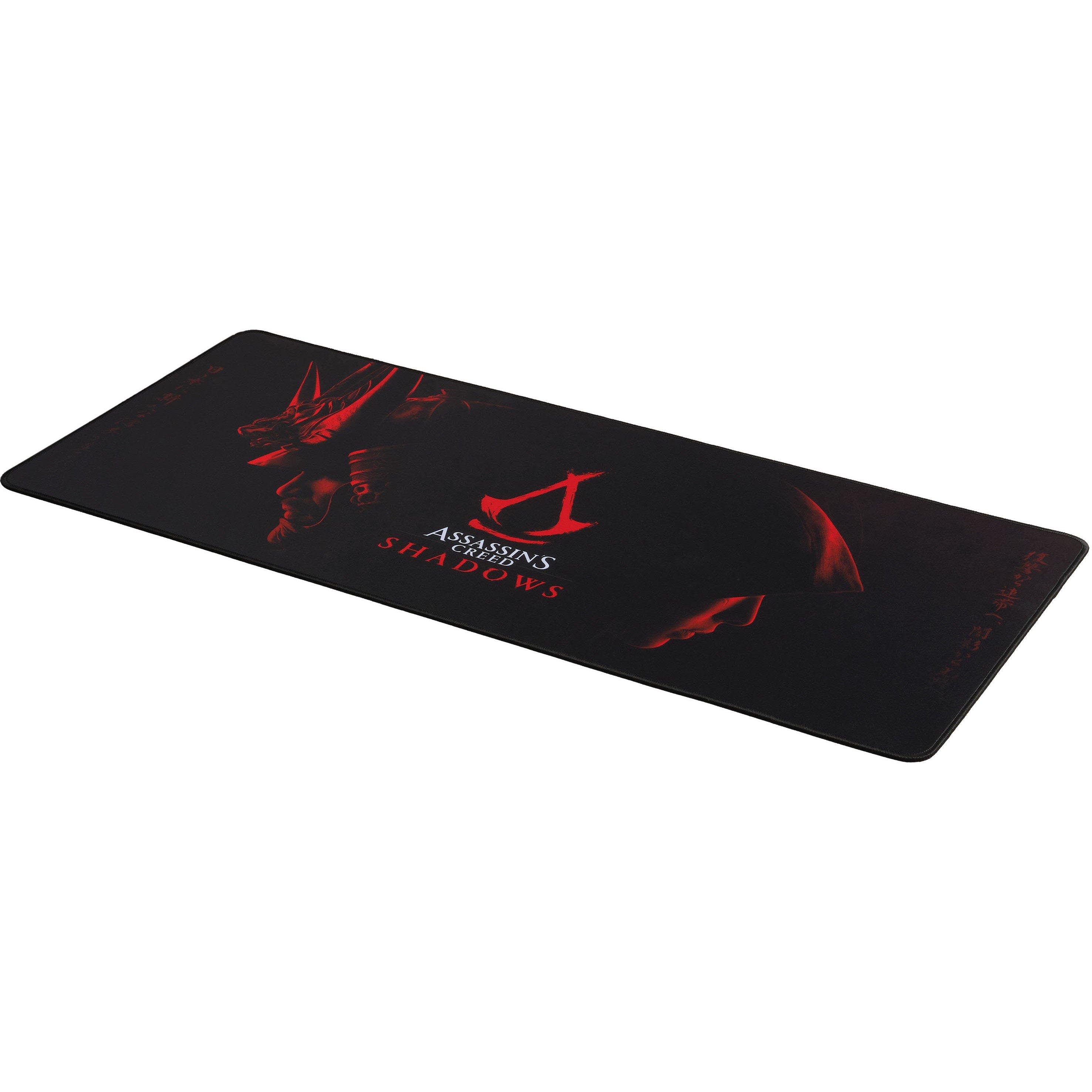 Black / Red - Subsonic - Assassins Creed Shadows Official Gaming Mouse Mat - 2