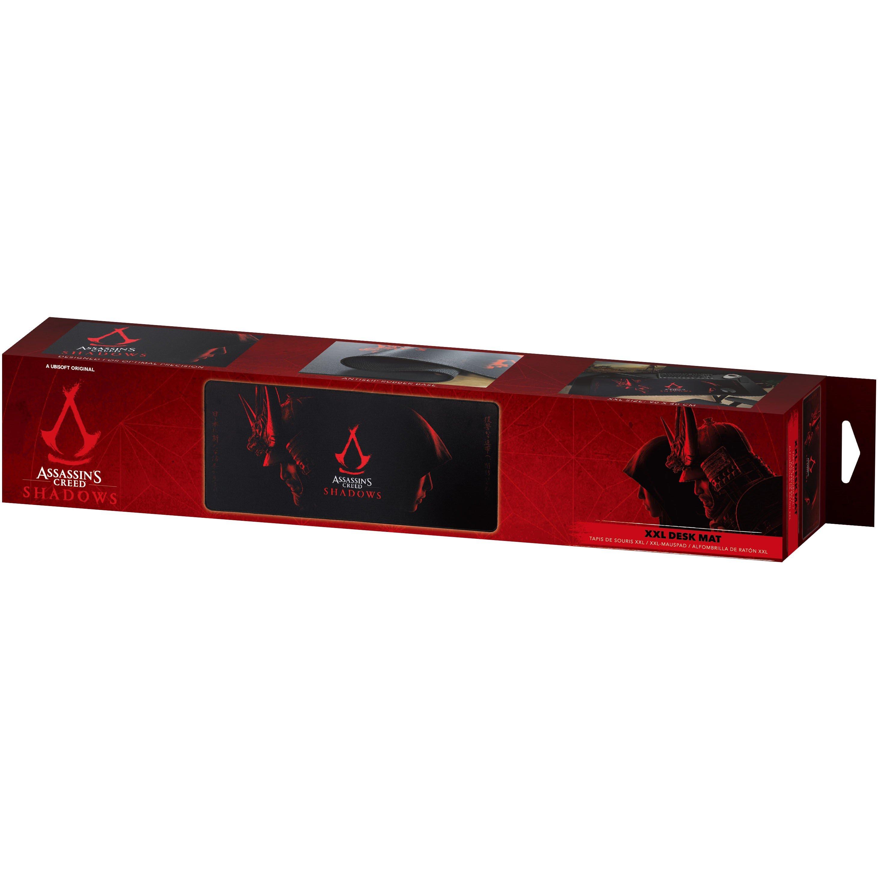 Black / Red - Subsonic - Assassins Creed Shadows Official Gaming Mouse Mat - 5