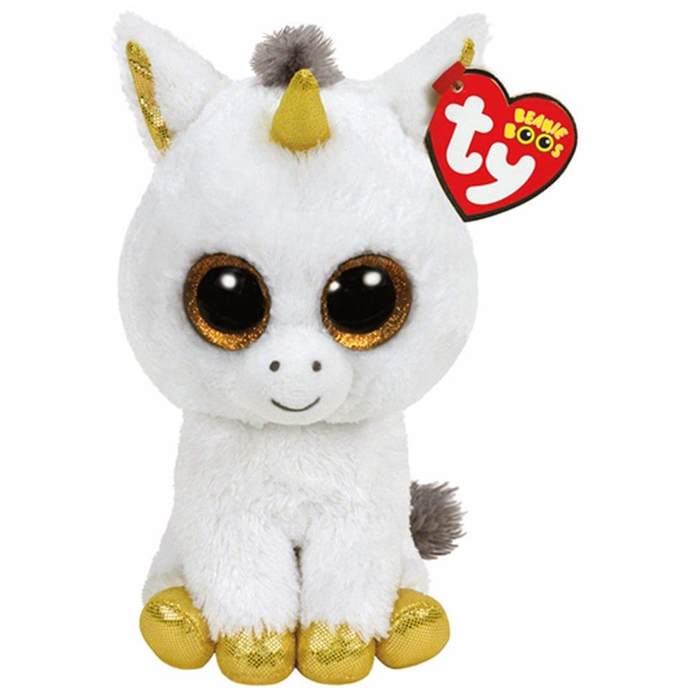 Merchandise - Ty - Pegasus White Unicorn Beanie Boo - Reg