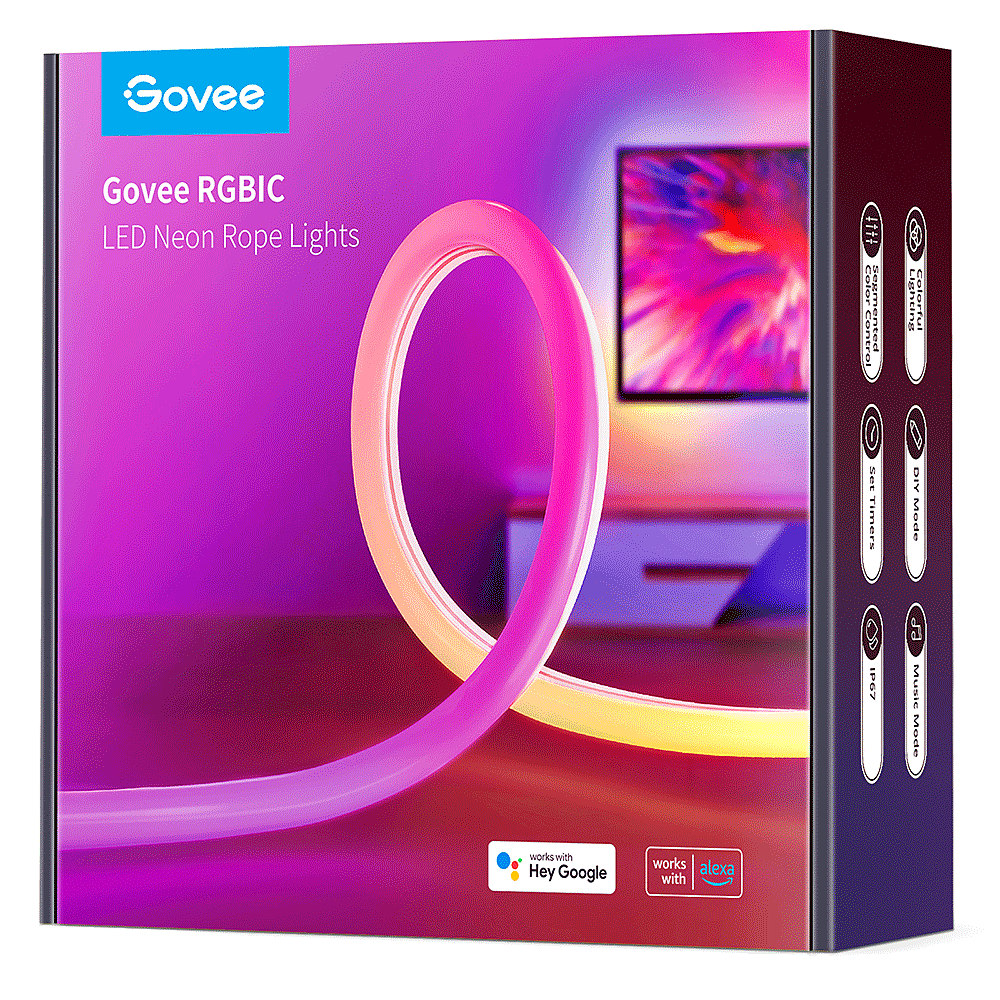 Multi - GOVEE - RGBIC Neon LED Rope Light - 1