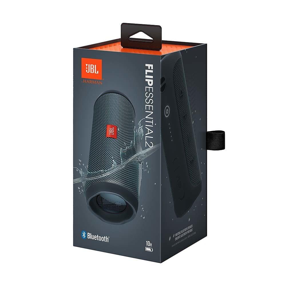 Grey - JBL - Flip Essential 2 Bluetooth Speaker Black - 5