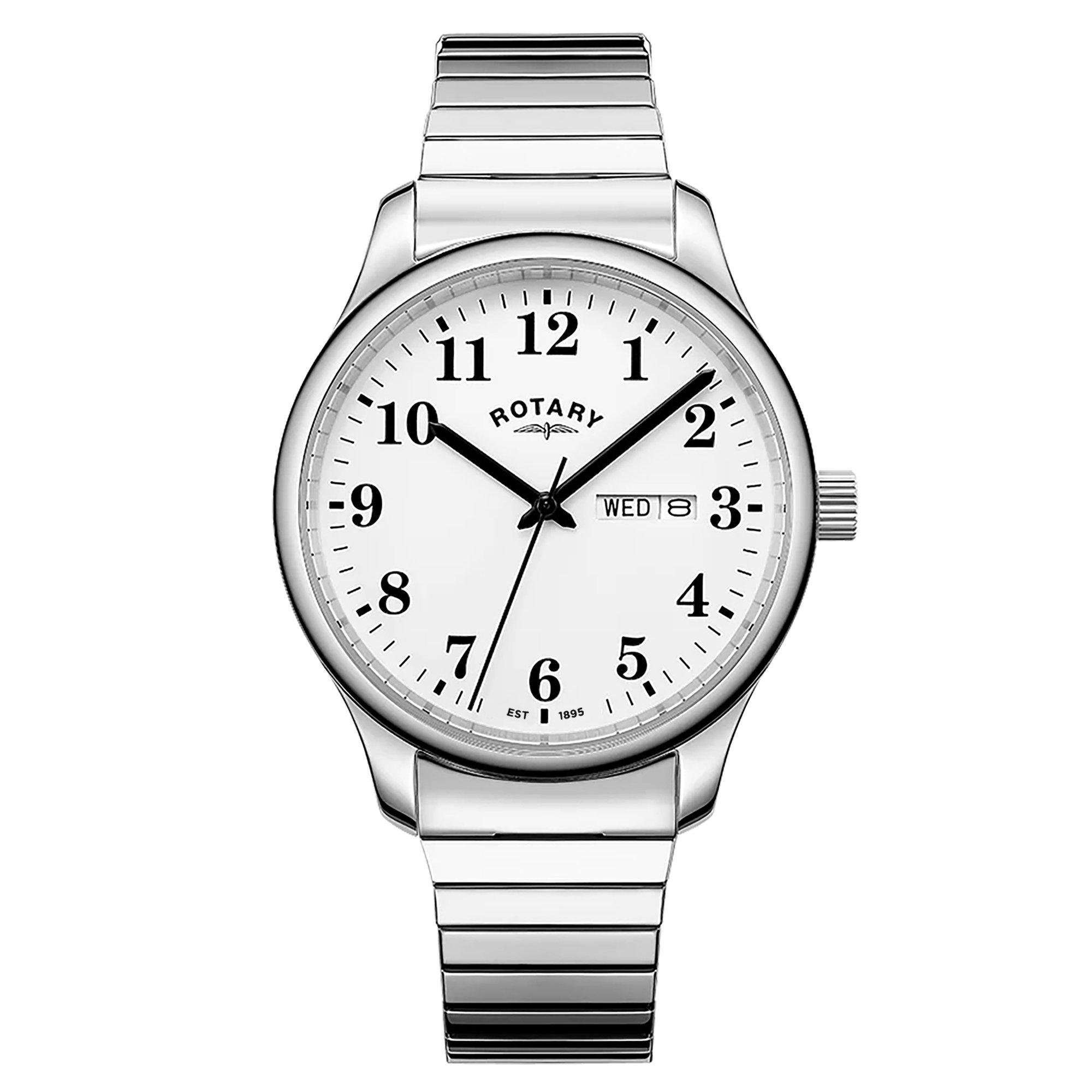 Silver - Rotary - Mens Heritage Altera SS Expander Watch - 1