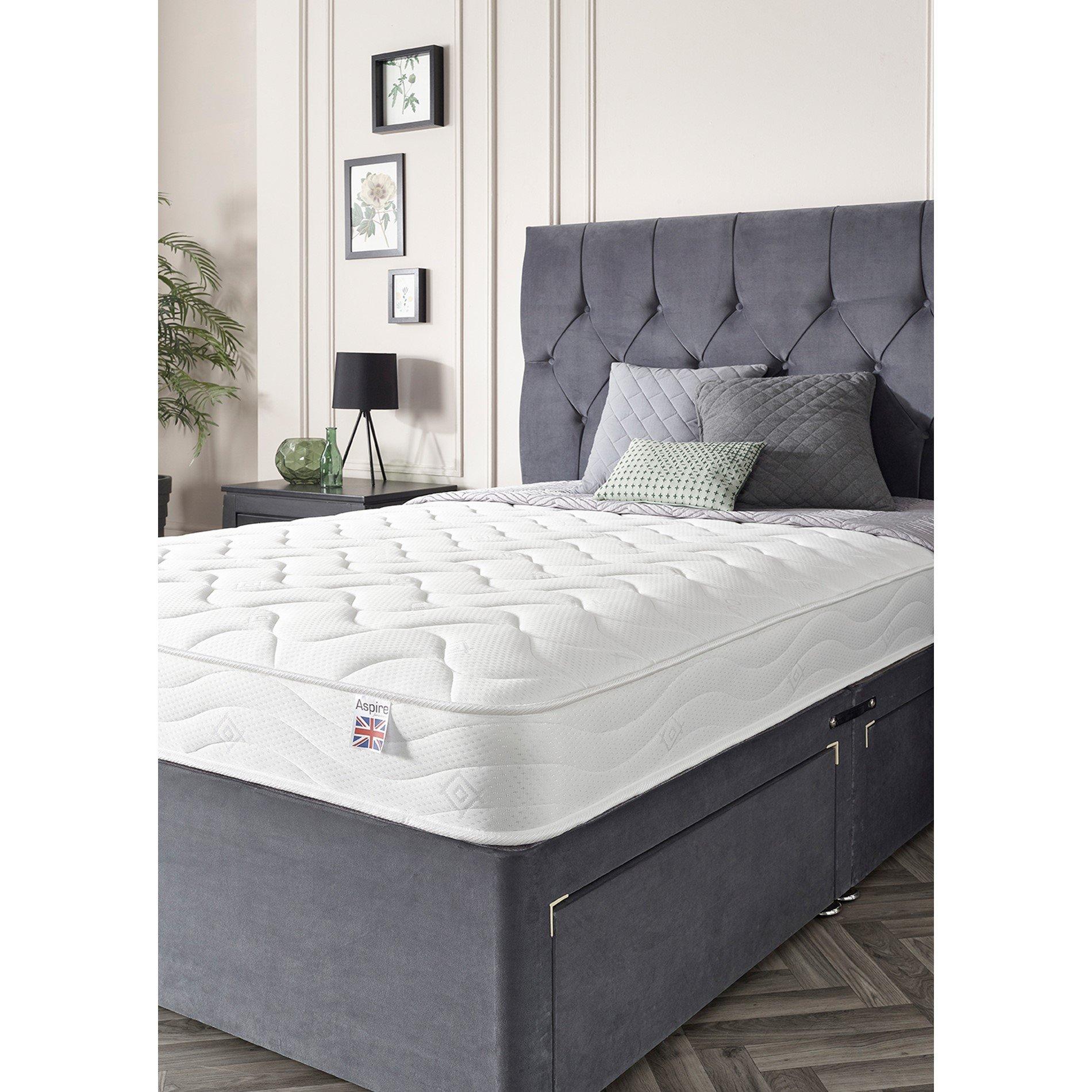 Aspire  Eco Foam Rolled Mattress - White - Single