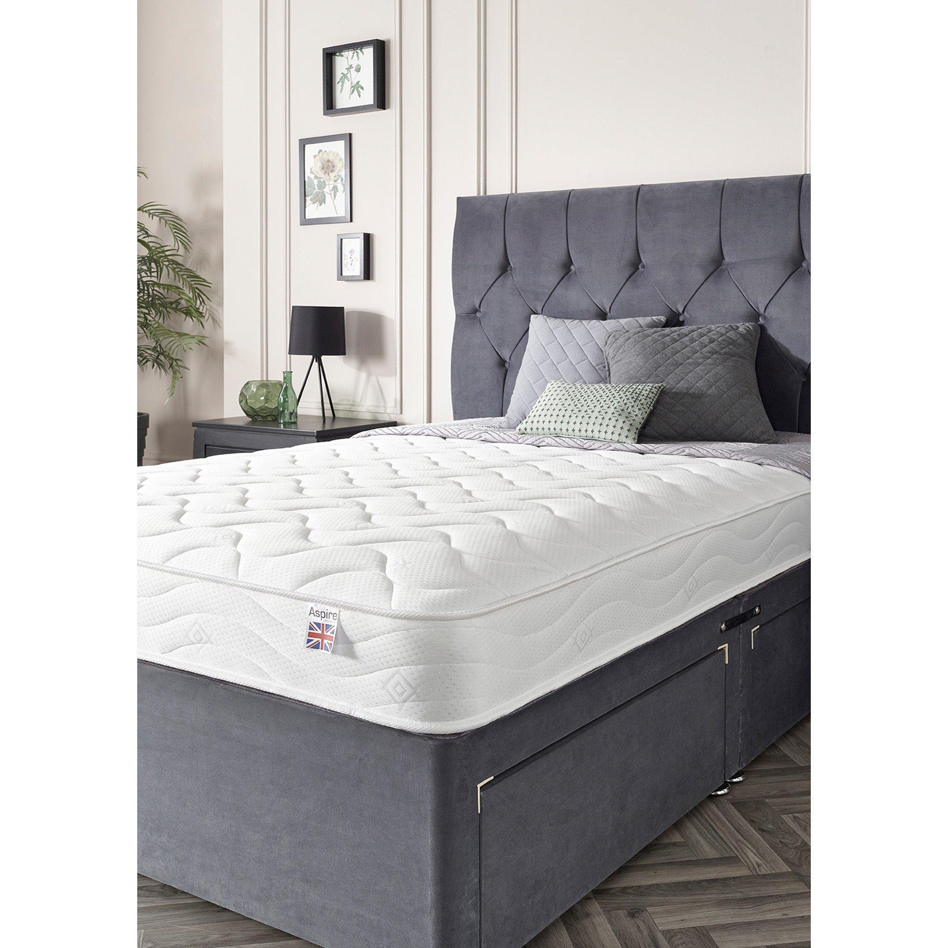 White - Aspire - Aspire Eco Foam Rolled Mattress - 1