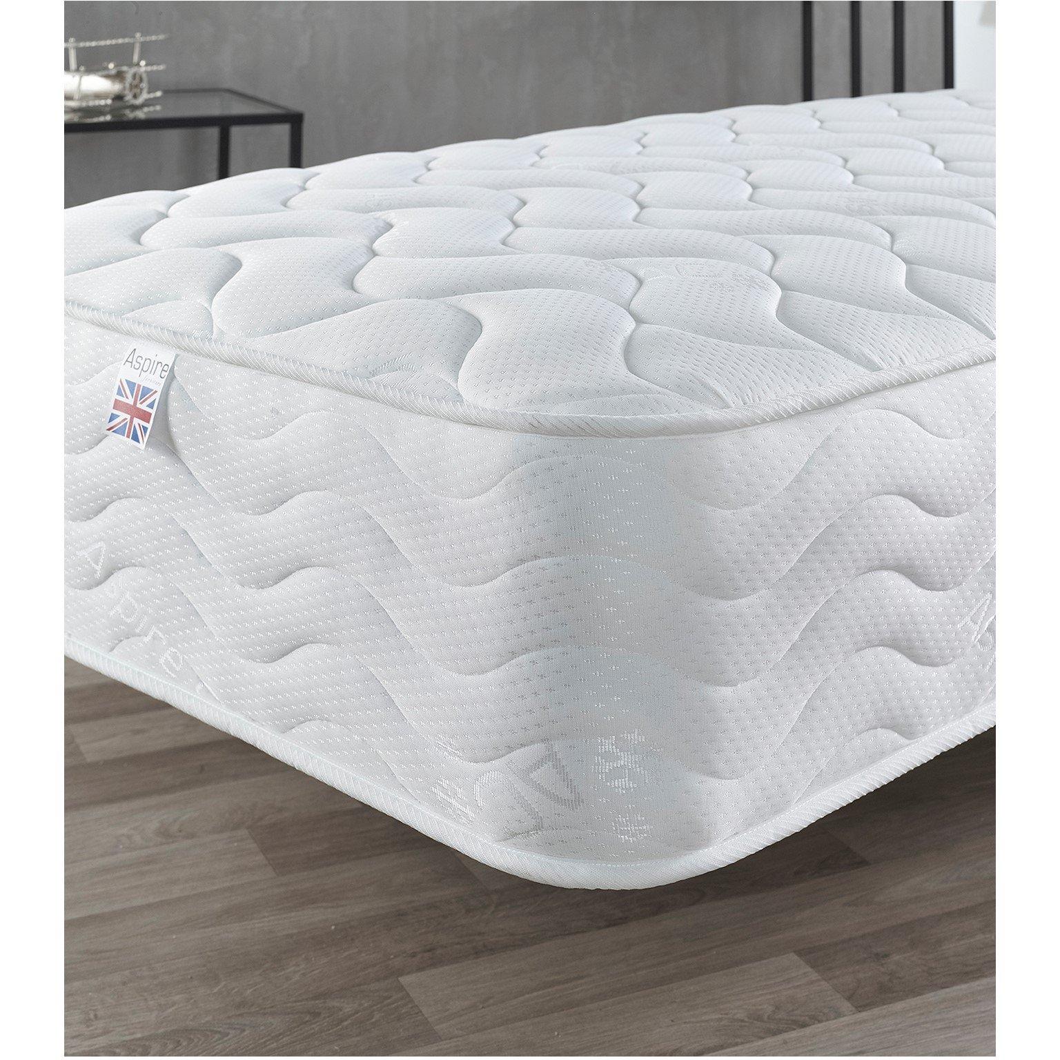 White - Aspire - Aspire Foam Rolled Mattress - 8
