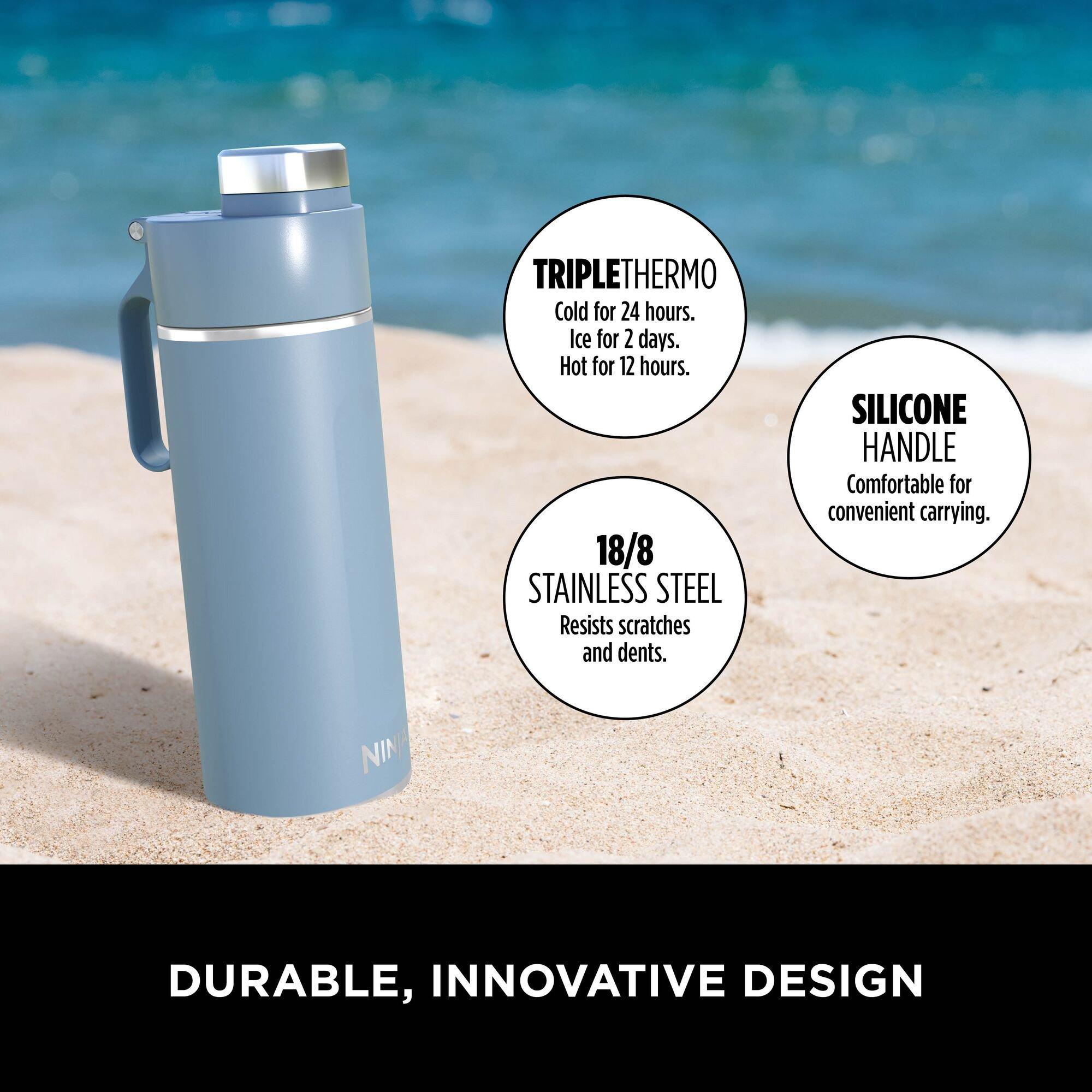 Blue - Ninja - Thirsti 530 ml Travel Bottle – Blue DW1801EUUKBL - 4