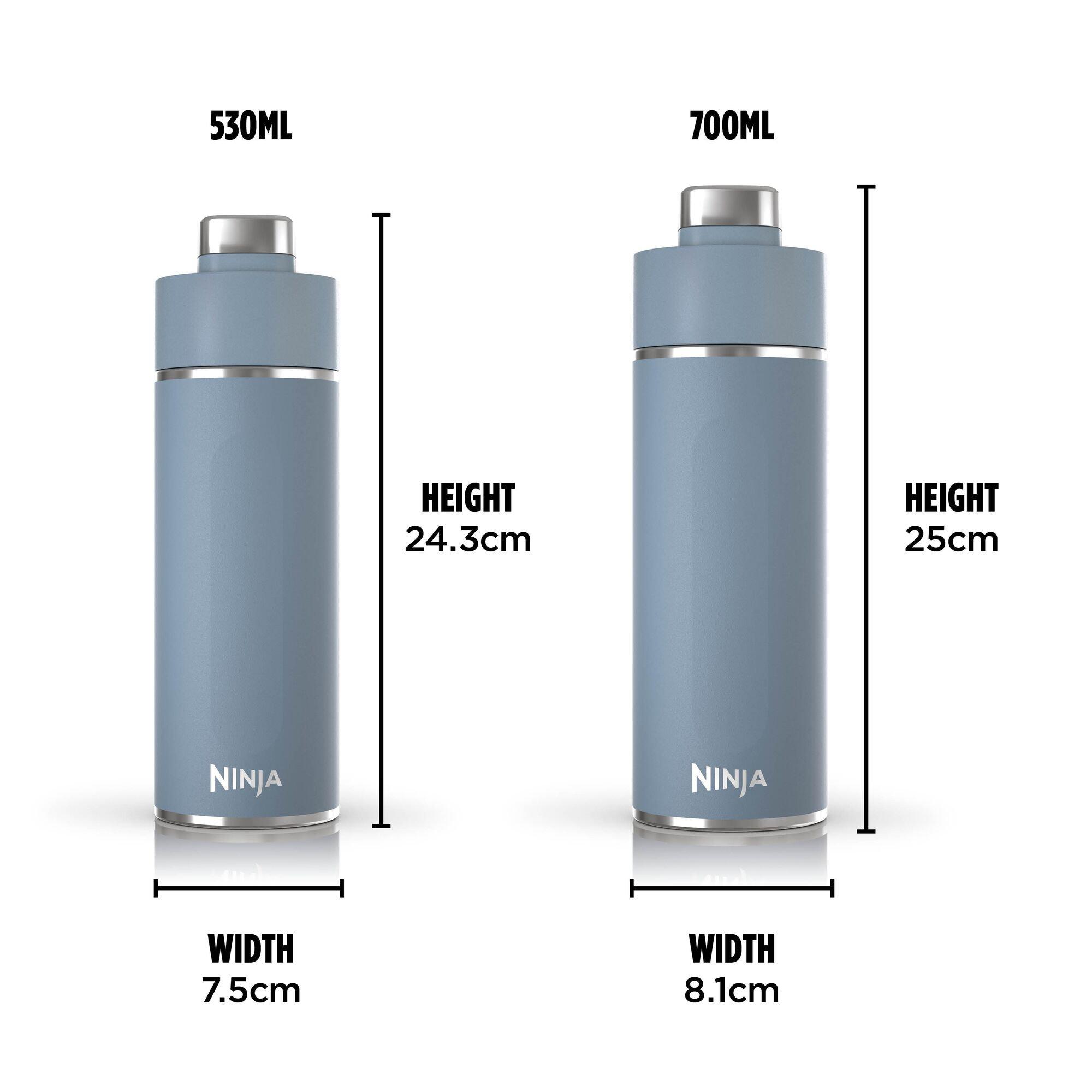 Blue - Ninja - Thirsti 530 ml Travel Bottle – Blue DW1801EUUKBL - 6