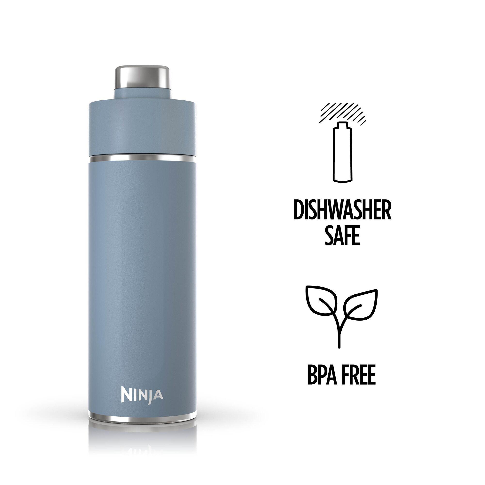 Blue - Ninja - Thirsti 530 ml Travel Bottle – Blue DW1801EUUKBL - 7
