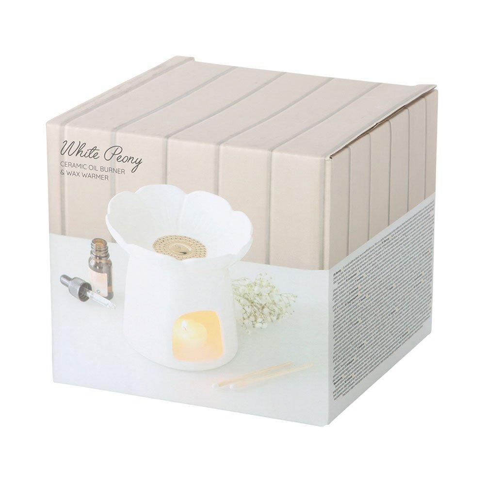 White - Something Different - Peony Oil Burner and Wax Warmer - 5