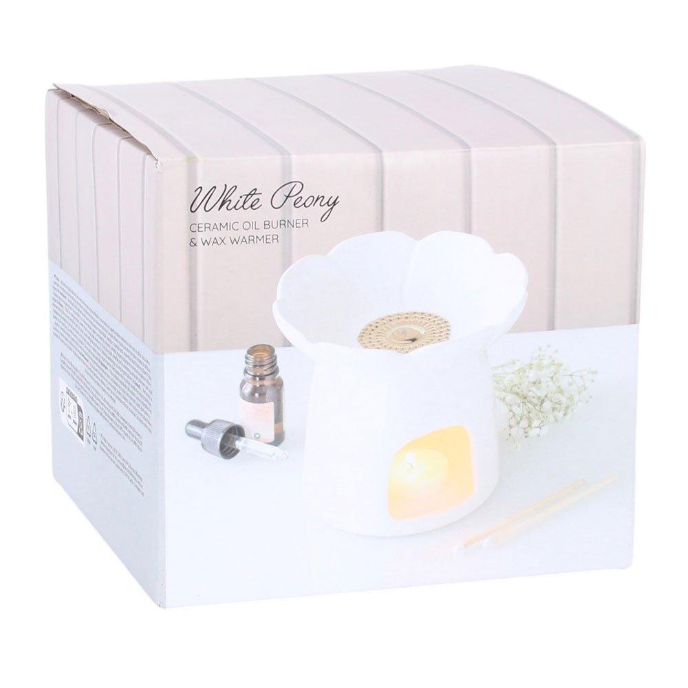 White - Something Different - Peony Oil Burner and Wax Warmer - 6