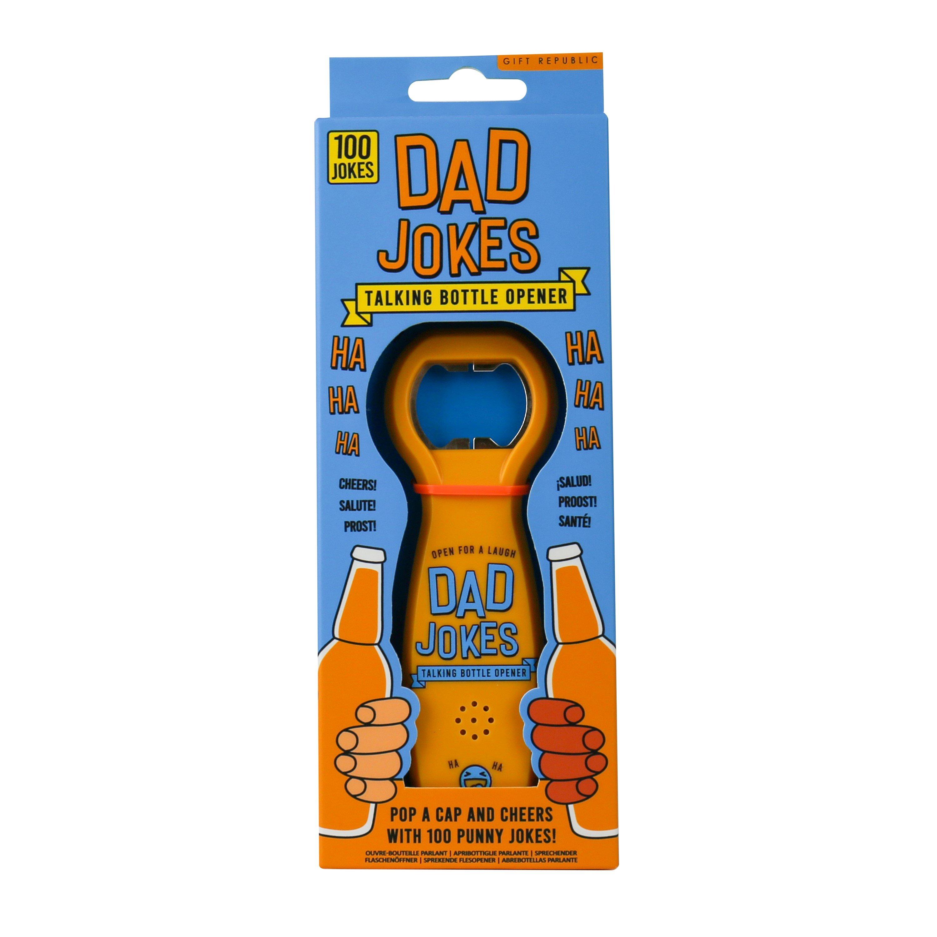 Yellow - Gift Republic - Dad Jokes Talking Bottle Opener - 1