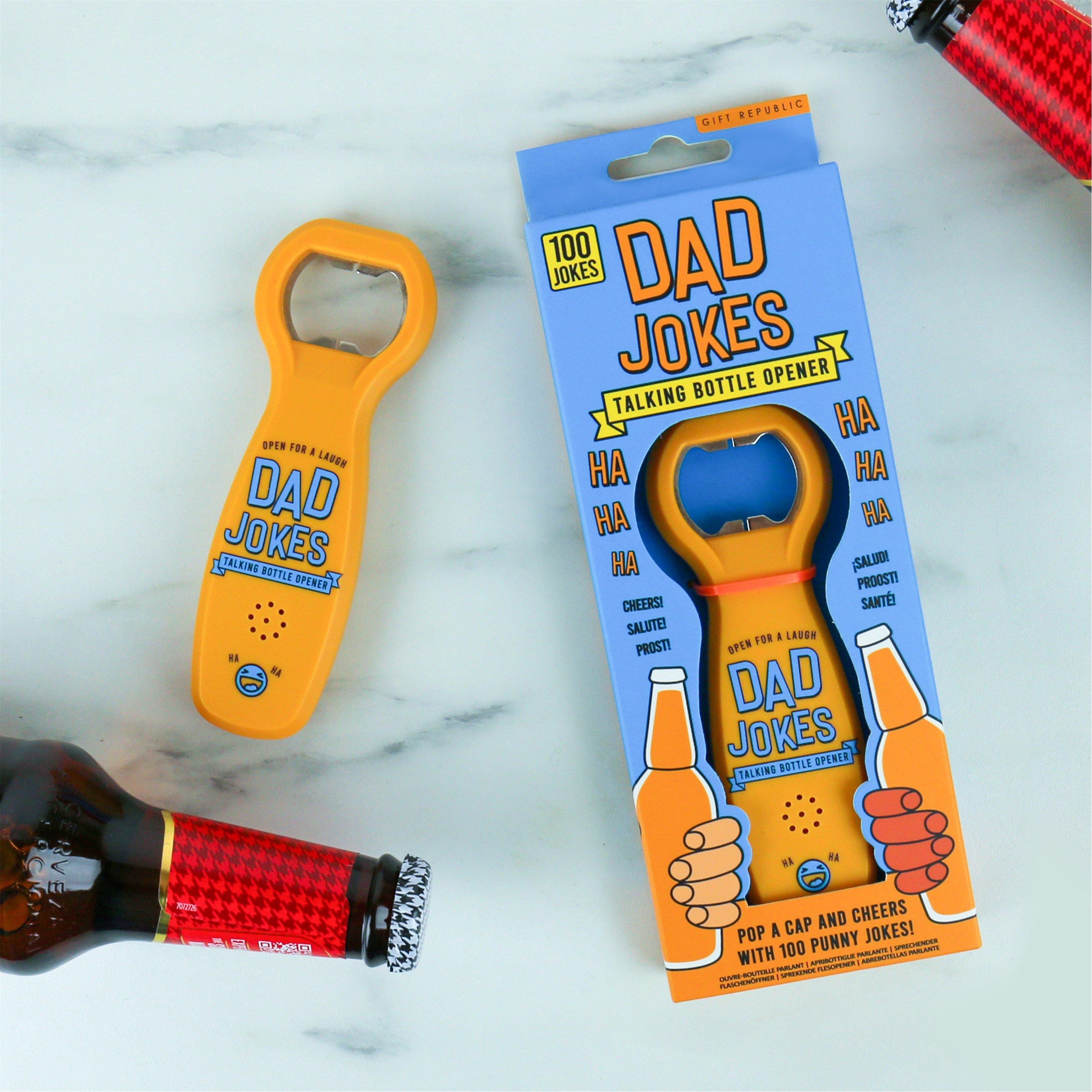 Yellow - Gift Republic - Dad Jokes Talking Bottle Opener - 2