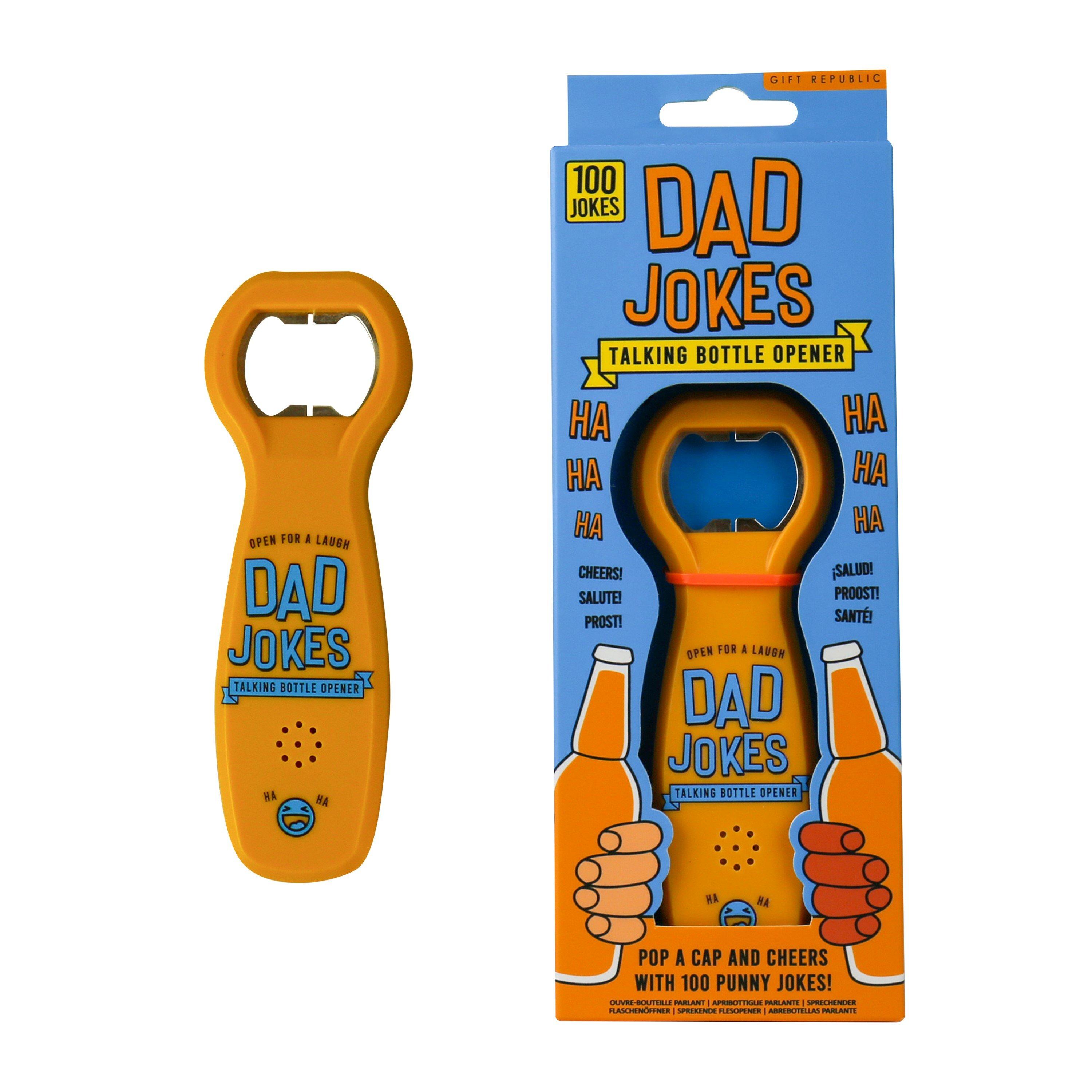 Yellow - Gift Republic - Dad Jokes Talking Bottle Opener - 4
