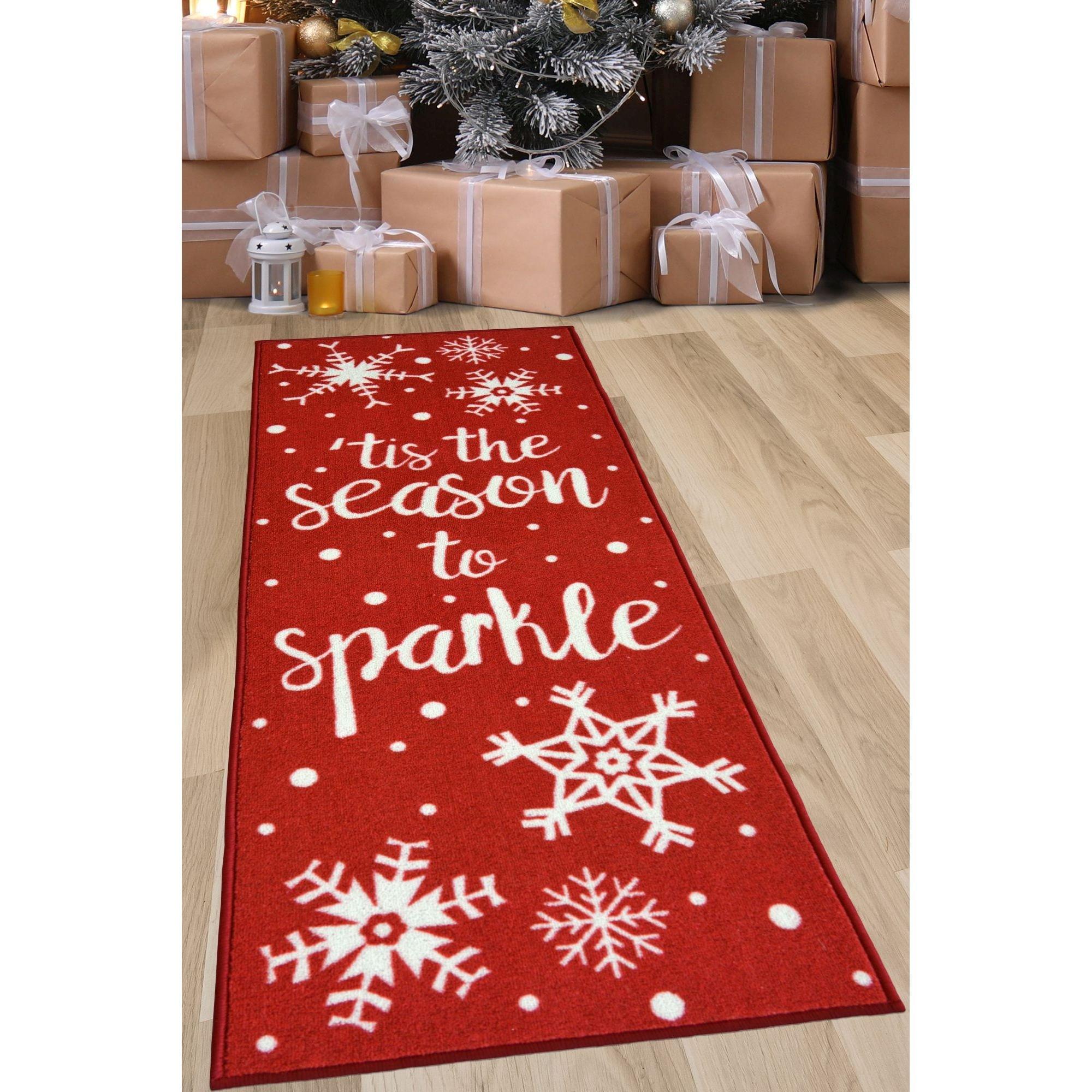 Red - Homemaker - Season Sparkle Festive Runner Red - 1