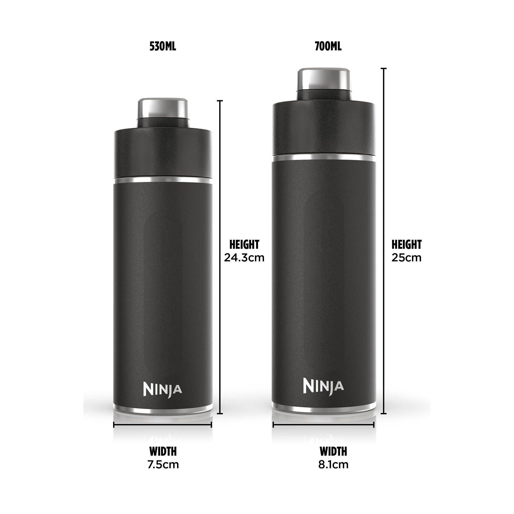 Black - Ninja - Thirsti 530 ml Travel Bottle - 3