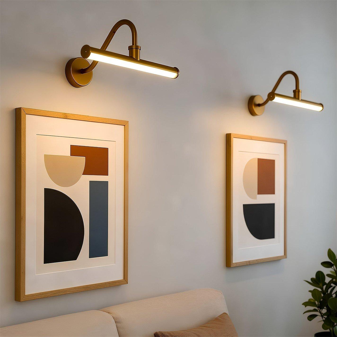 Gold - Lighting Collection - Rechargeable Picture Light in Gold - 1