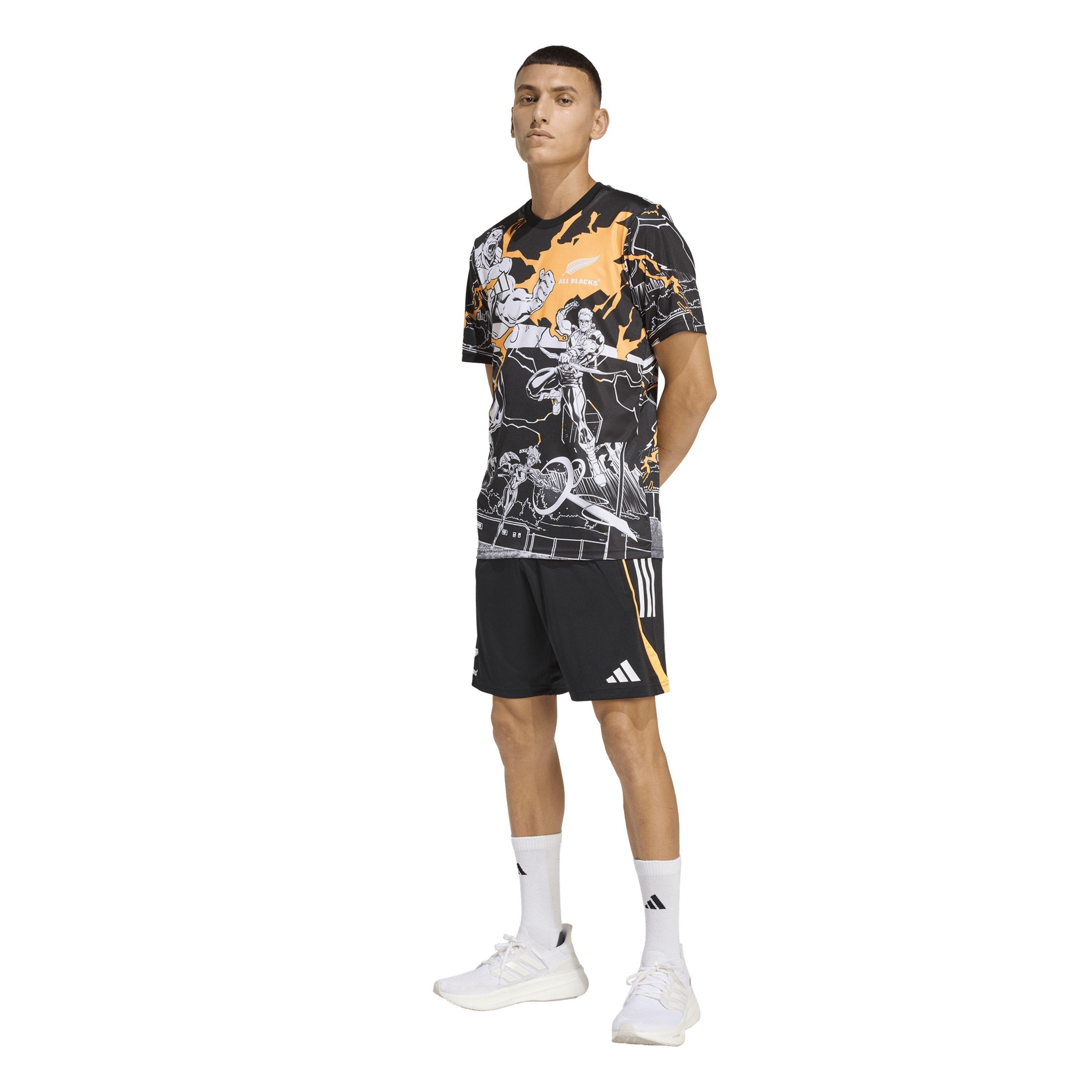 Blaxk - adidas - All Blacks x Marvel Gym Shorts Mens - 6