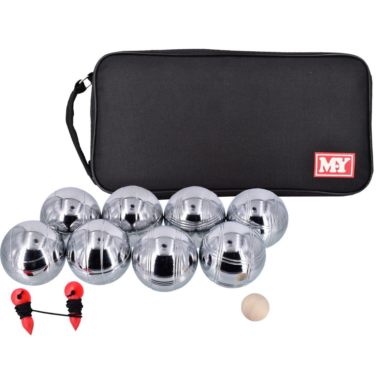 Planet Direct  M.y Metal Boules Garden Games Set - Silver - Medium
