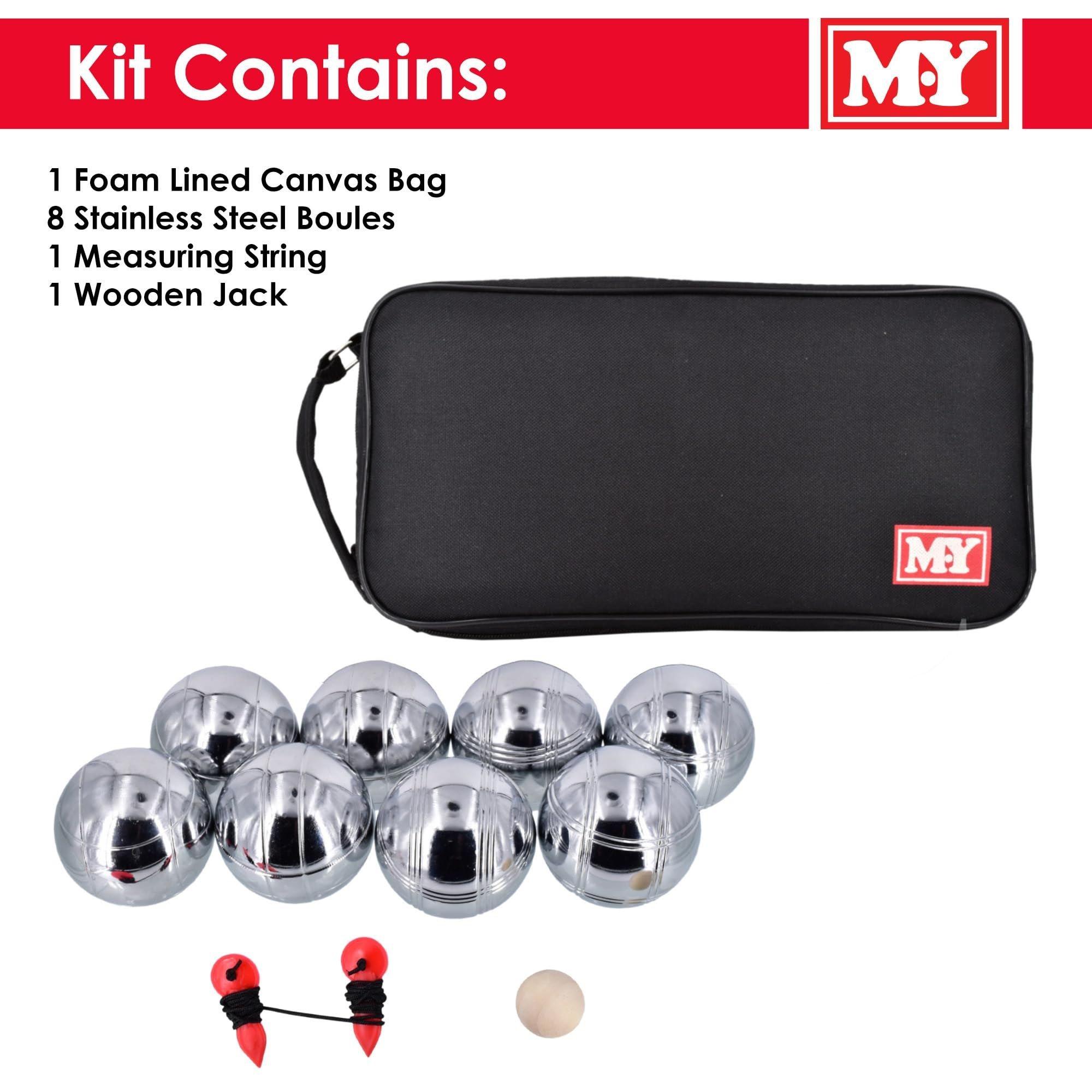 Silver - Planet Direct - M.Y Metal Boules Garden Games Set - 3