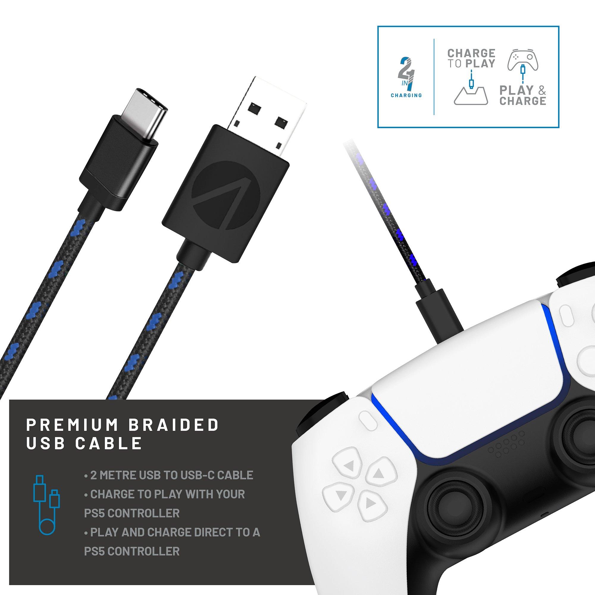 White - Stealth - SP-C100V PS5 Powerful Twin Charging Dock with Plug & Play - White - 7