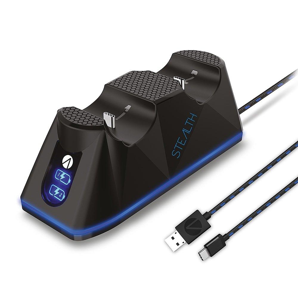 Black - Stealth - SP-C100 V PS5 Twin Charging Dock - Black - 1