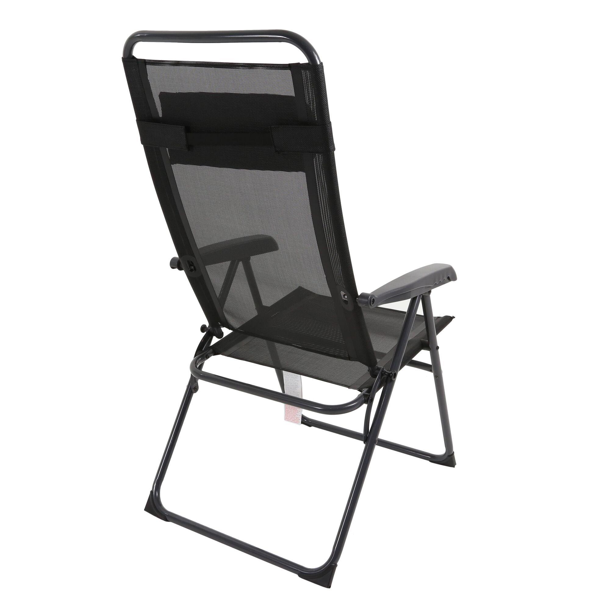 Black - Regatta - Colico Hard Armed Reclining Lounge Chair - 3