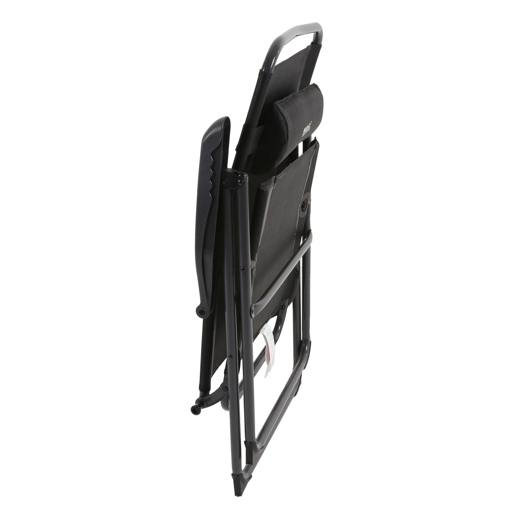 Black - Regatta - Colico Hard Armed Reclining Lounge Chair - 6