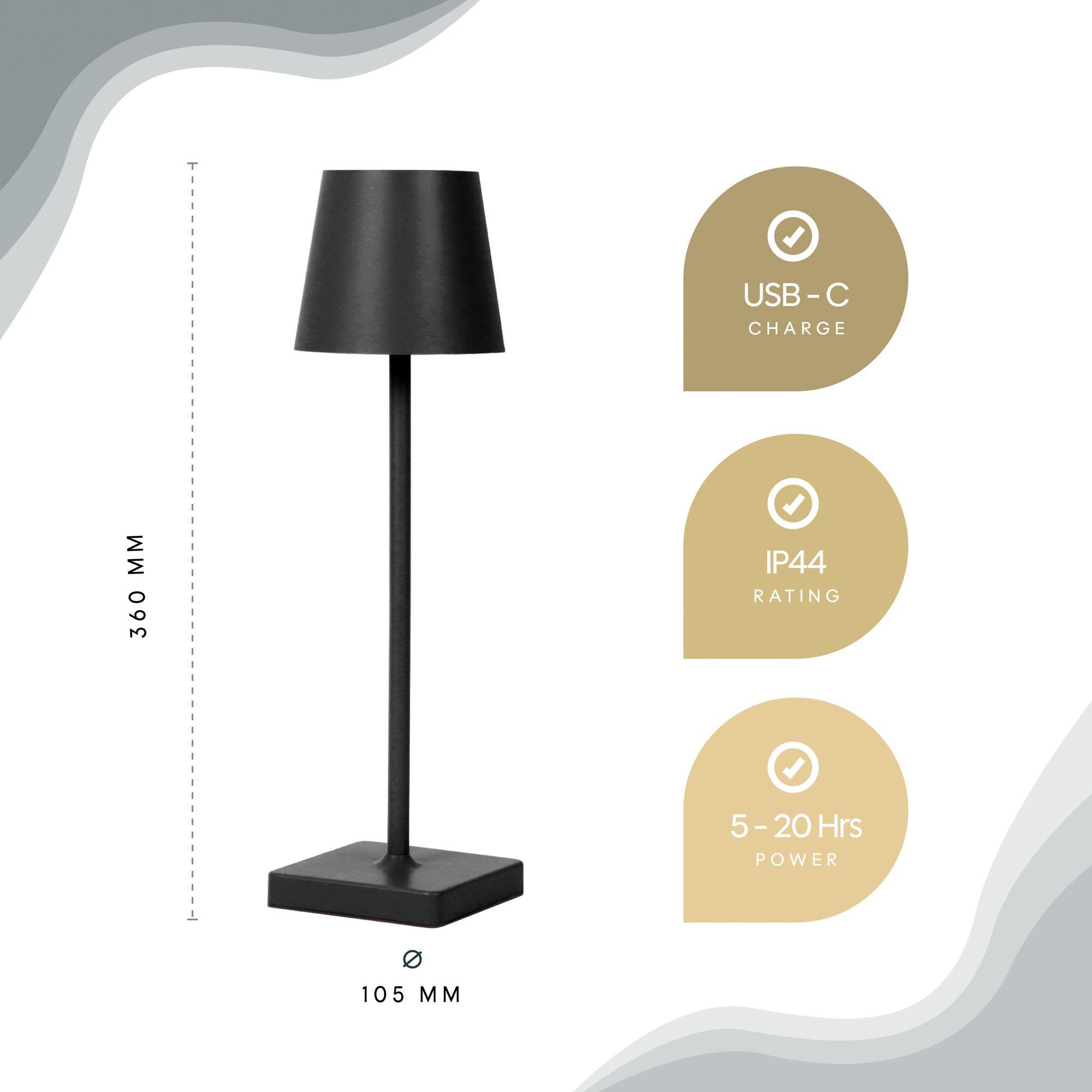 Black - Streetwize - Table Lamp - Lucia Black - 2