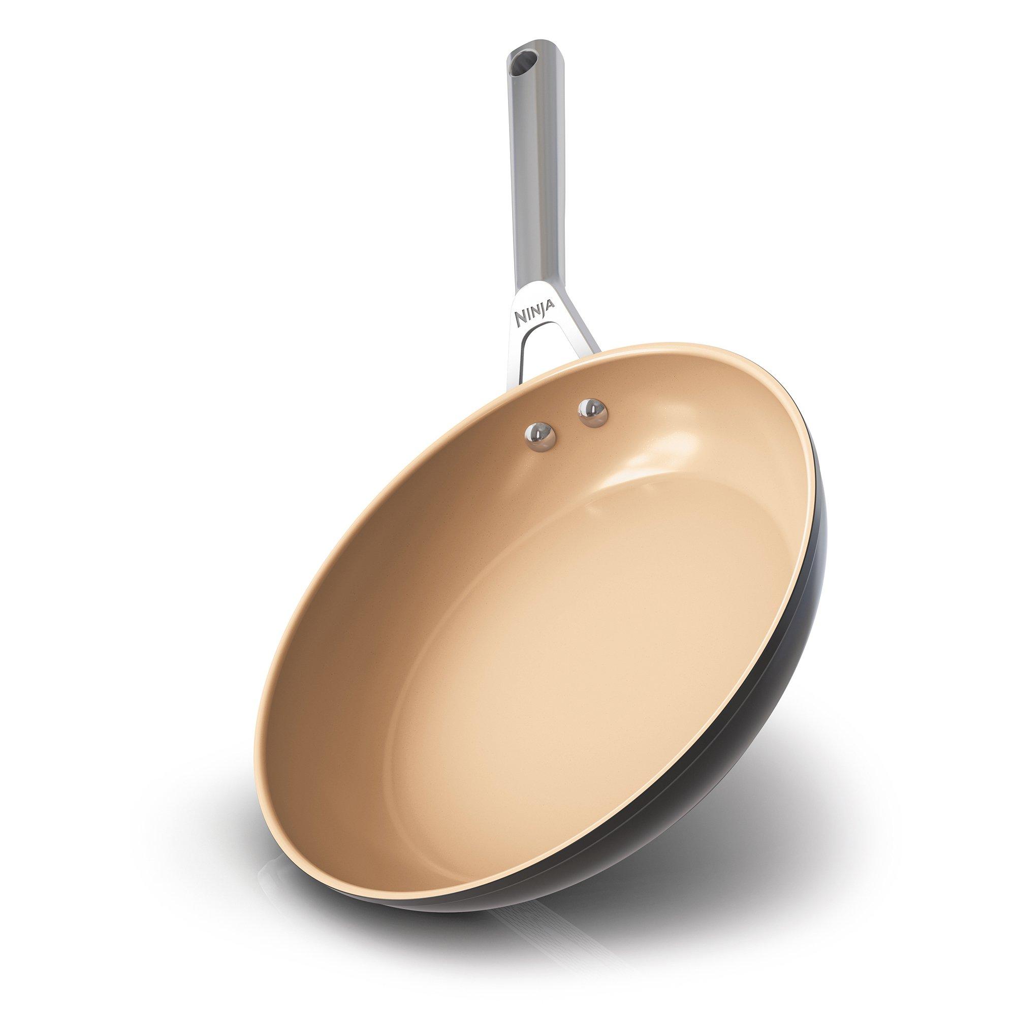 Grey - Ninja - Extended Life Ceramic 28cm Frying Pan CW90028UEUI - 2