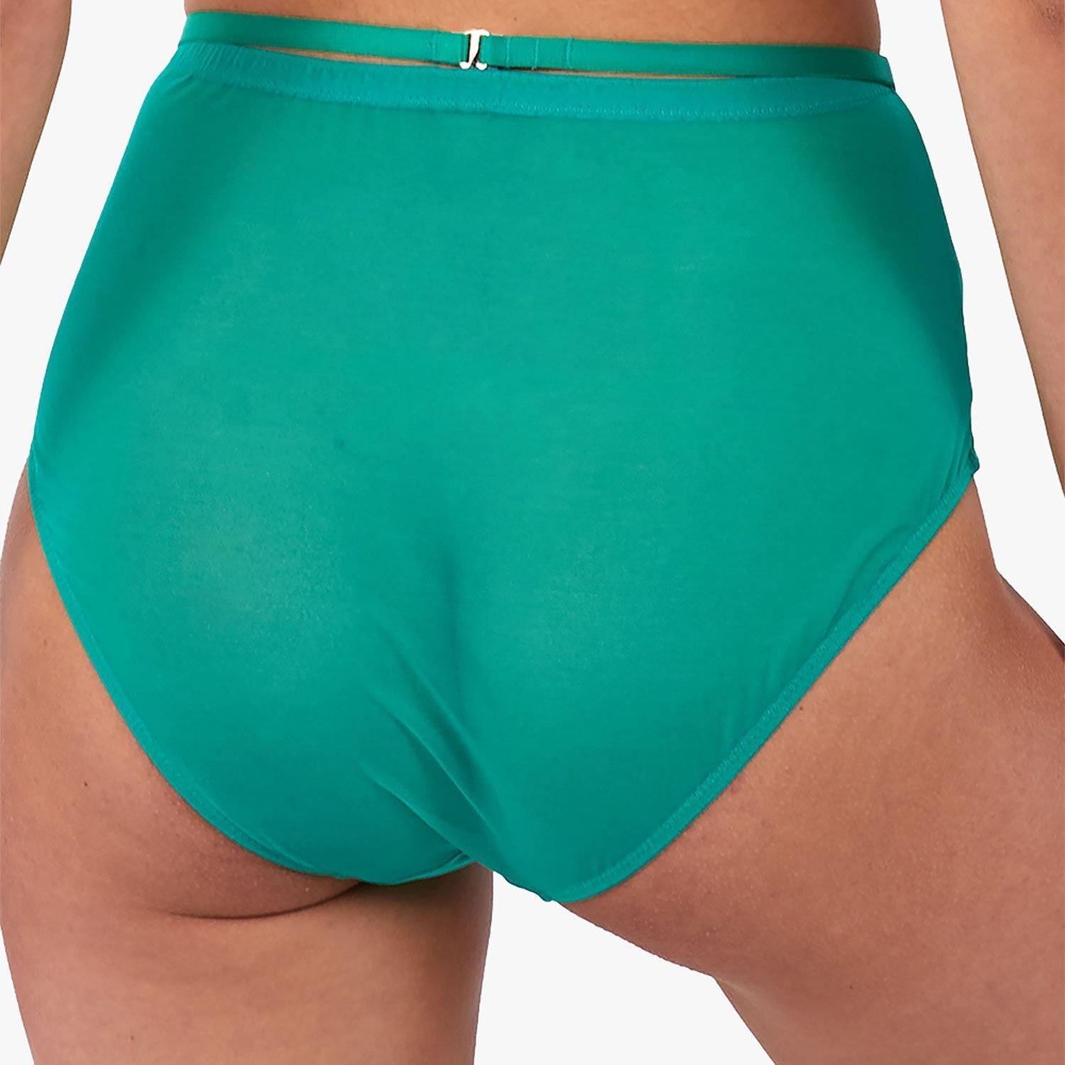 Green - Playful Promises - Eddie Green Crossover High Waist Brief - 2